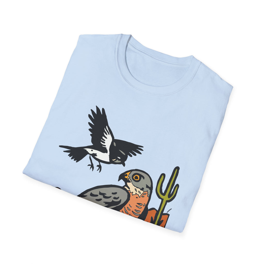 Desert Hawk Tee — 'Poco Bueno' Bird Graphic T-Shirt