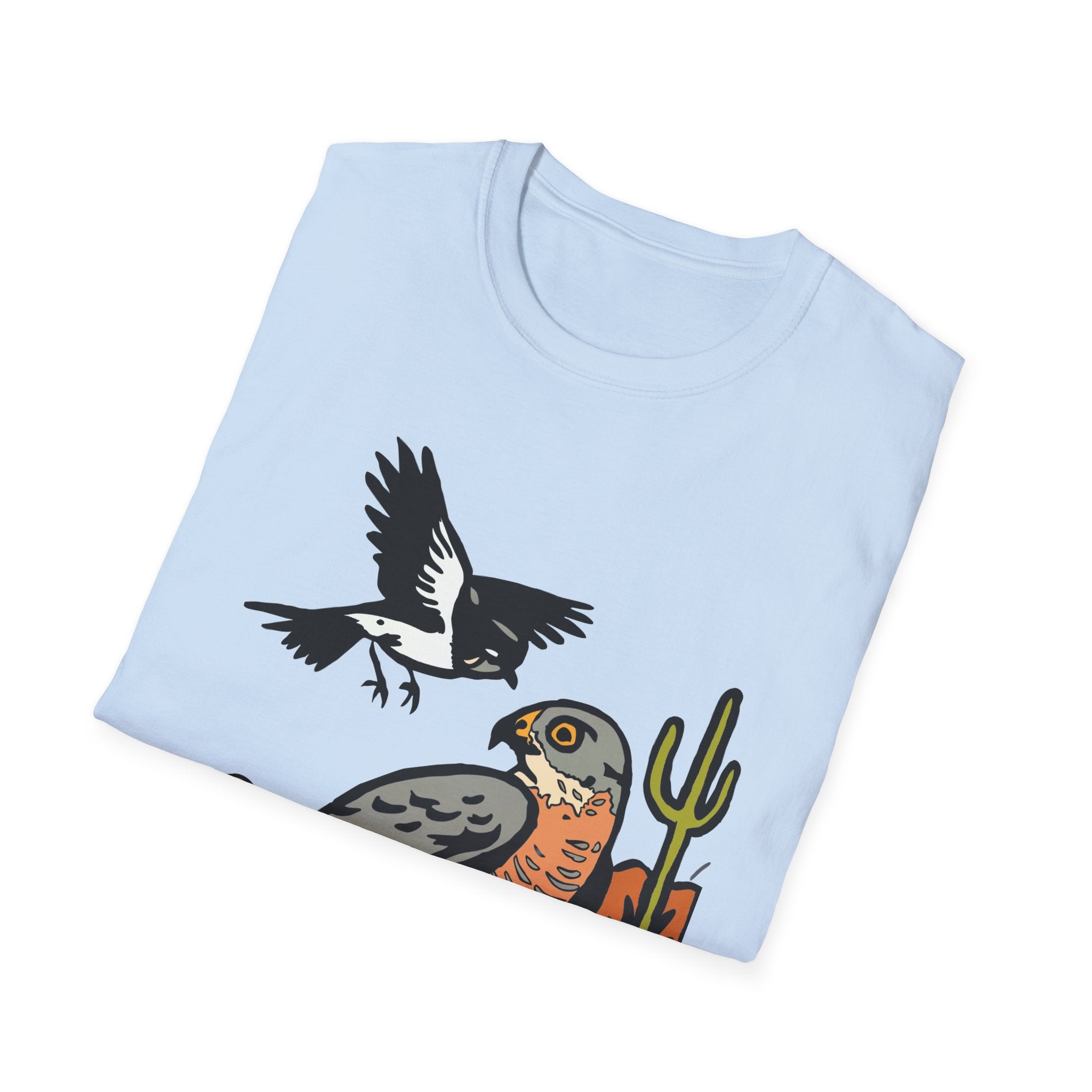 Desert Hawk Tee — 'Poco Bueno' Bird Graphic T-Shirt