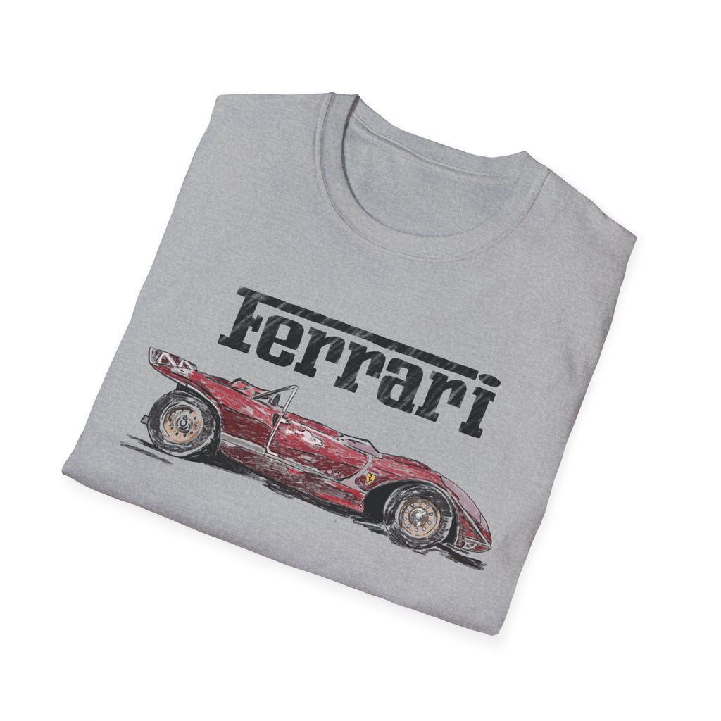 Ferrari Vintage Sketch Graphic T-Shirt