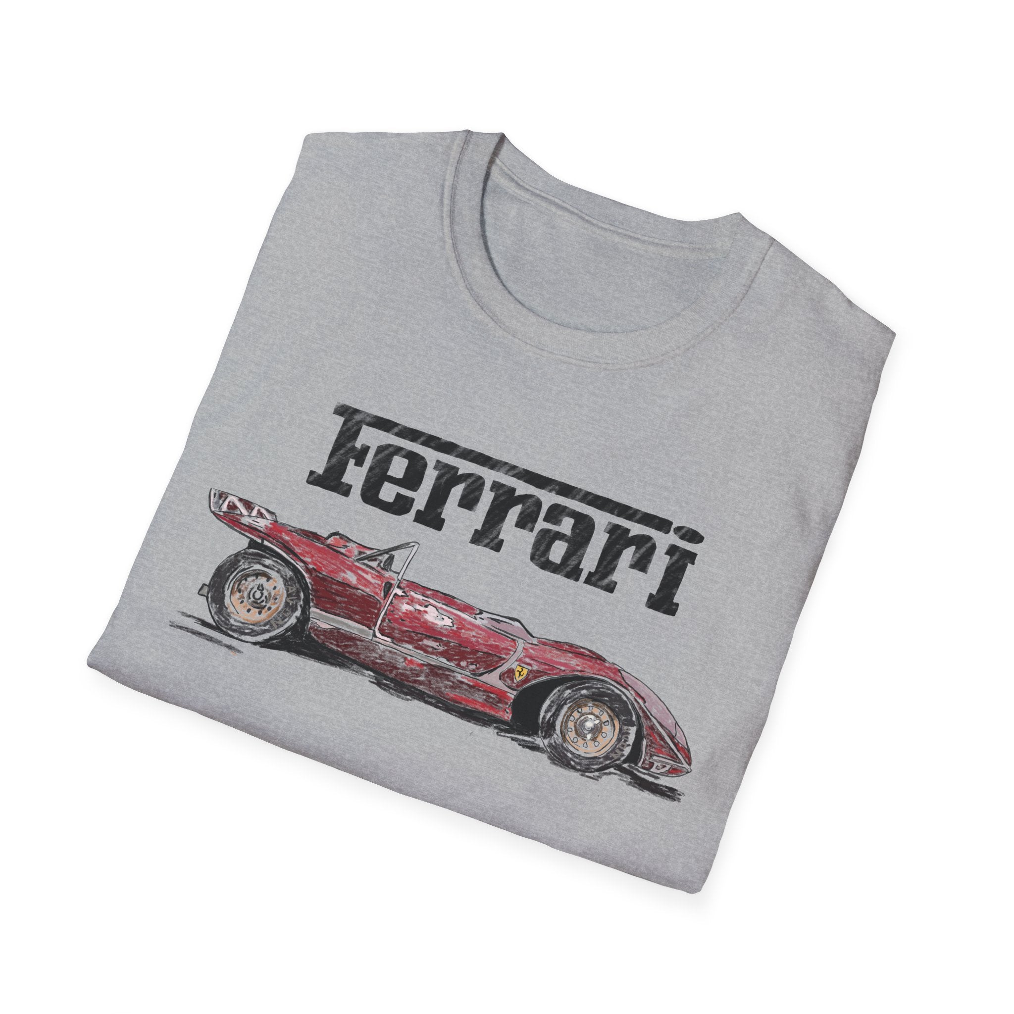 Ferrari Vintage Sketch Graphic T-Shirt
