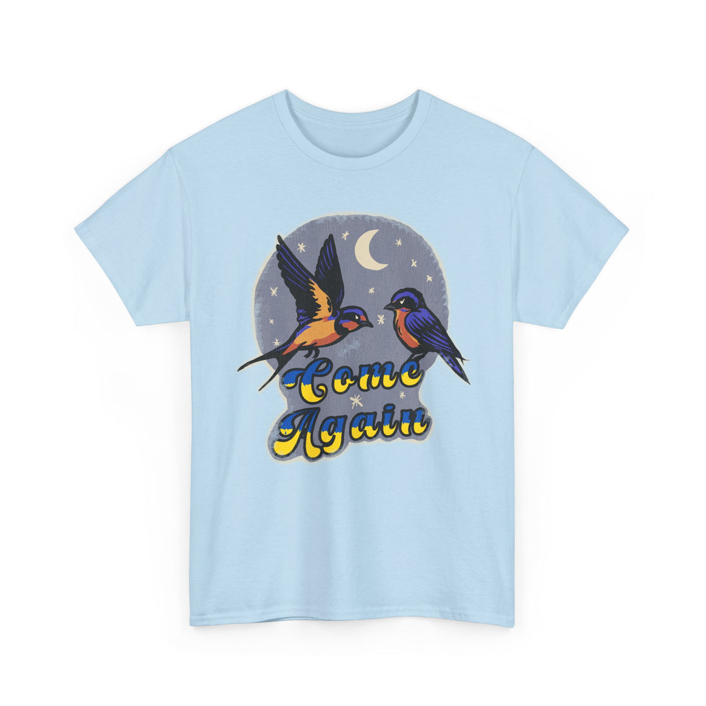'Come Again' Tee — Retro Souvenir Welcome Swallow Moon Graphic T-Shirt