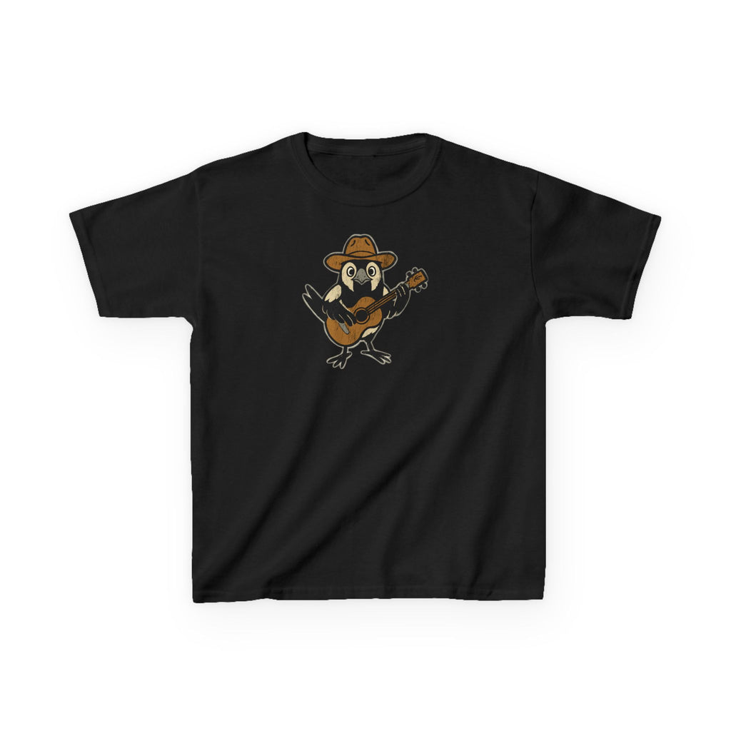 Kids Cowpoke T‑Shirt — Cute Country Songbird Graphic Tee for Children