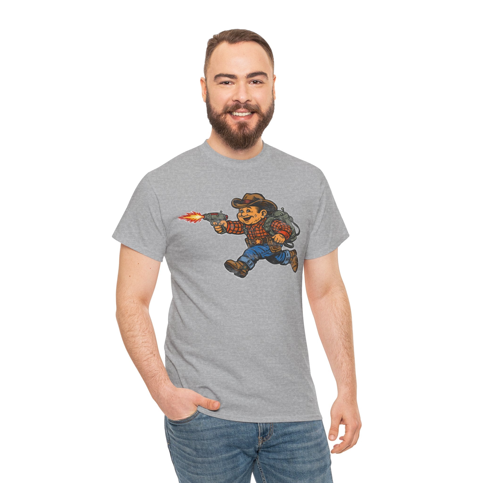 Poco Pete The Space Cowboy T‑Shirt — Retro Western Heavy Cotton Tee