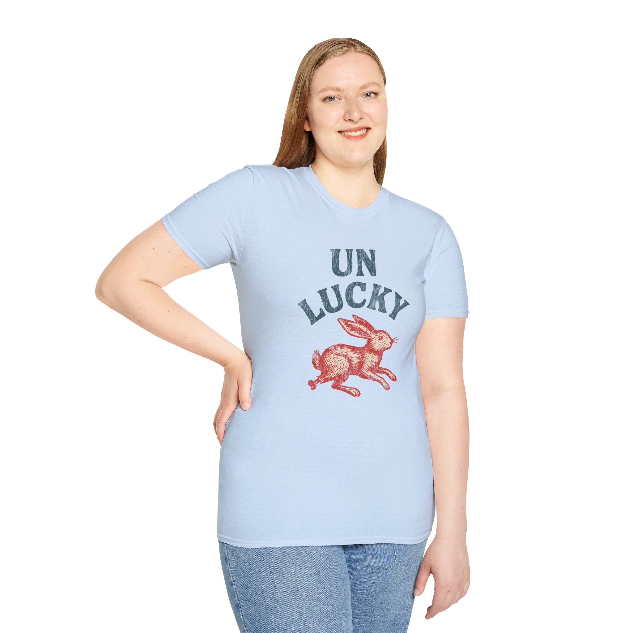 "Unlucky" Vintage Rabbit Graphic T-Shirt