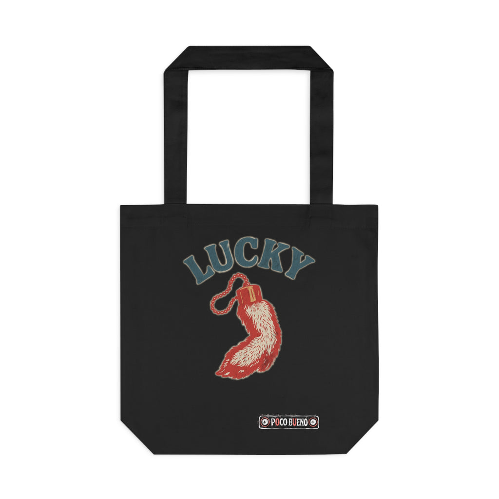 "Lucky" Vintage Rabbit Tote Bag — Good Luck Charm Cotton Tote
