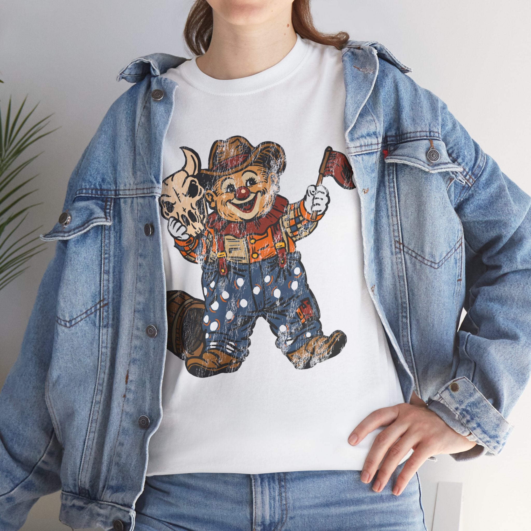 Poco Pete "Just a Clown" T‑Shirt — Retro Western Heavy Cotton Tee