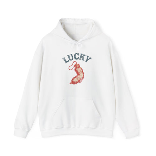 "Lucky" Vintage Rabbit Graphic Hooded Sweatshirt
