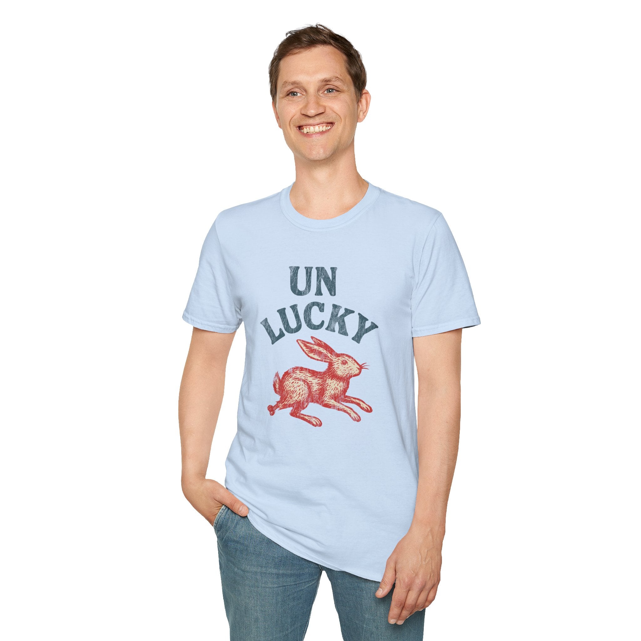 "Unlucky" Vintage Rabbit Graphic T-Shirt