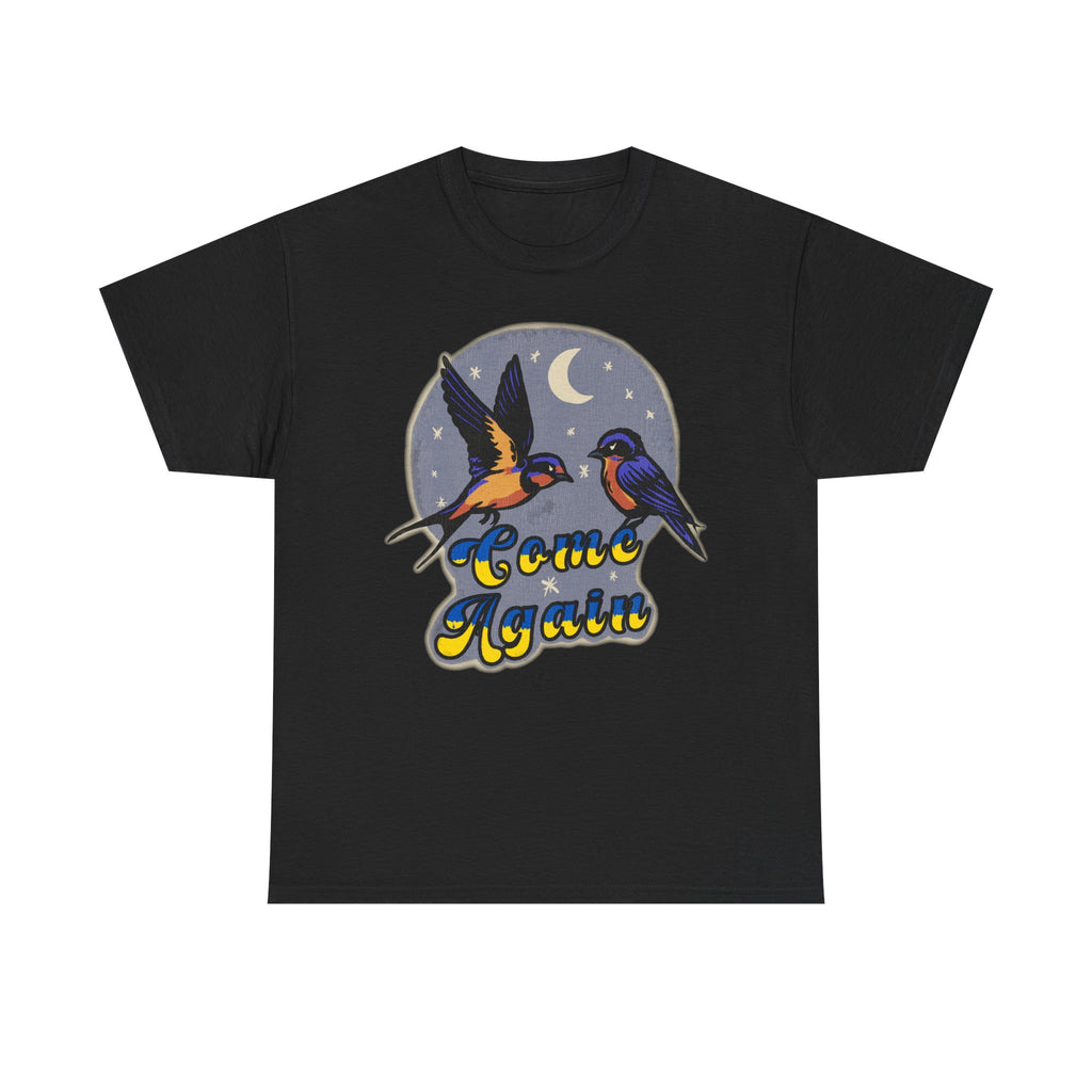 'Come Again' Tee — Retro Souvenir Welcome Swallow Moon Graphic T-Shirt
