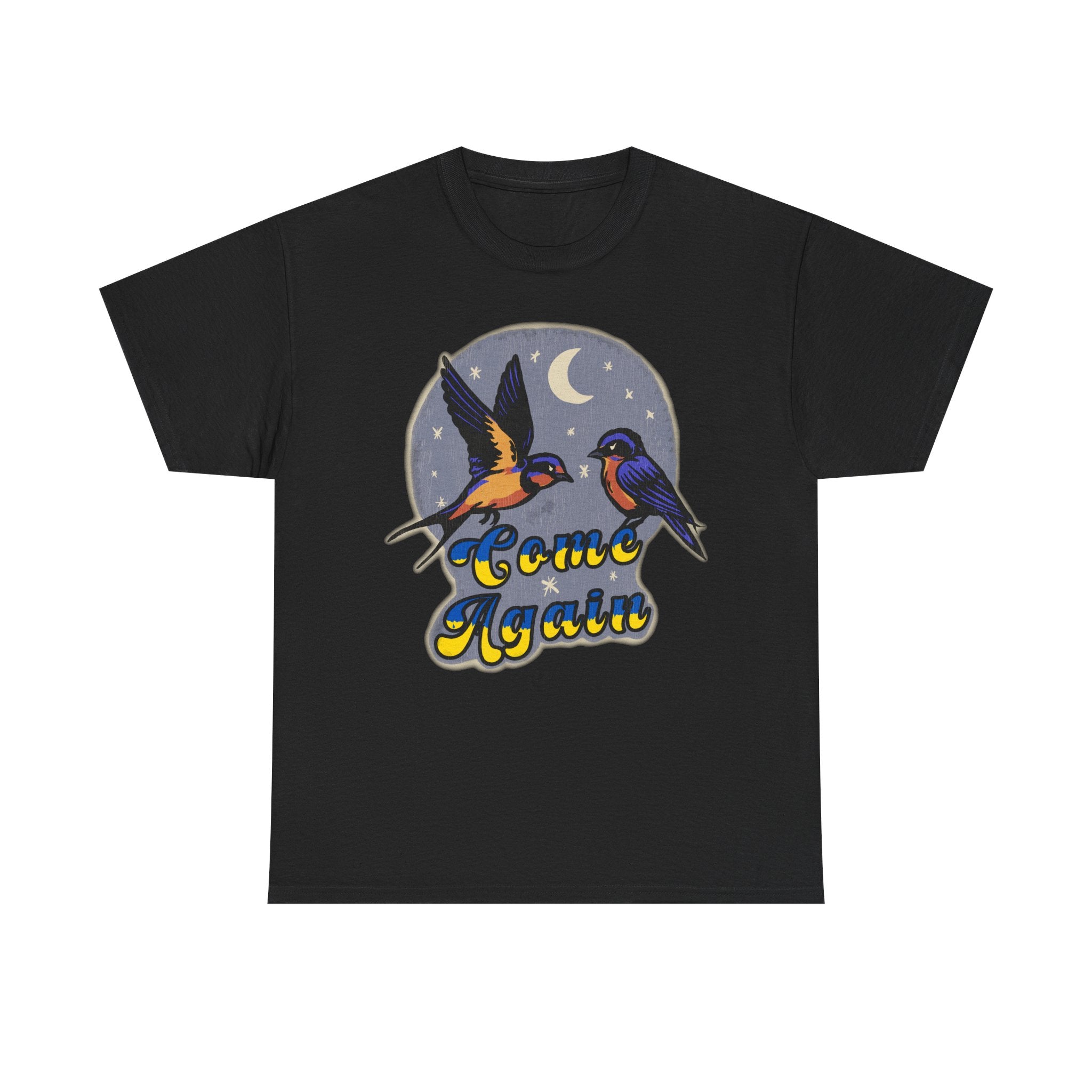 'Come Again' Tee — Retro Souvenir Welcome Swallow Moon Graphic T-Shirt