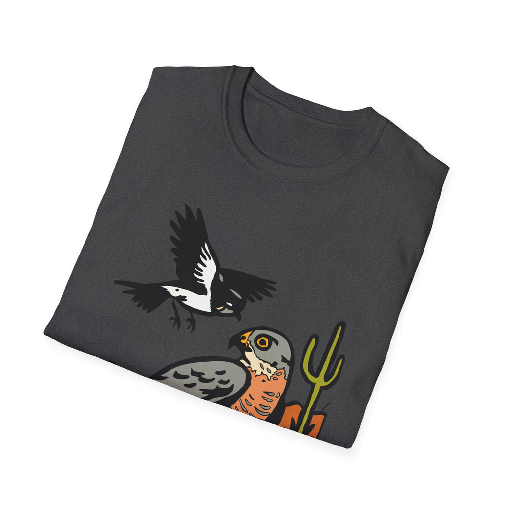 Desert Hawk Tee — 'Poco Bueno' Bird Graphic T-Shirt
