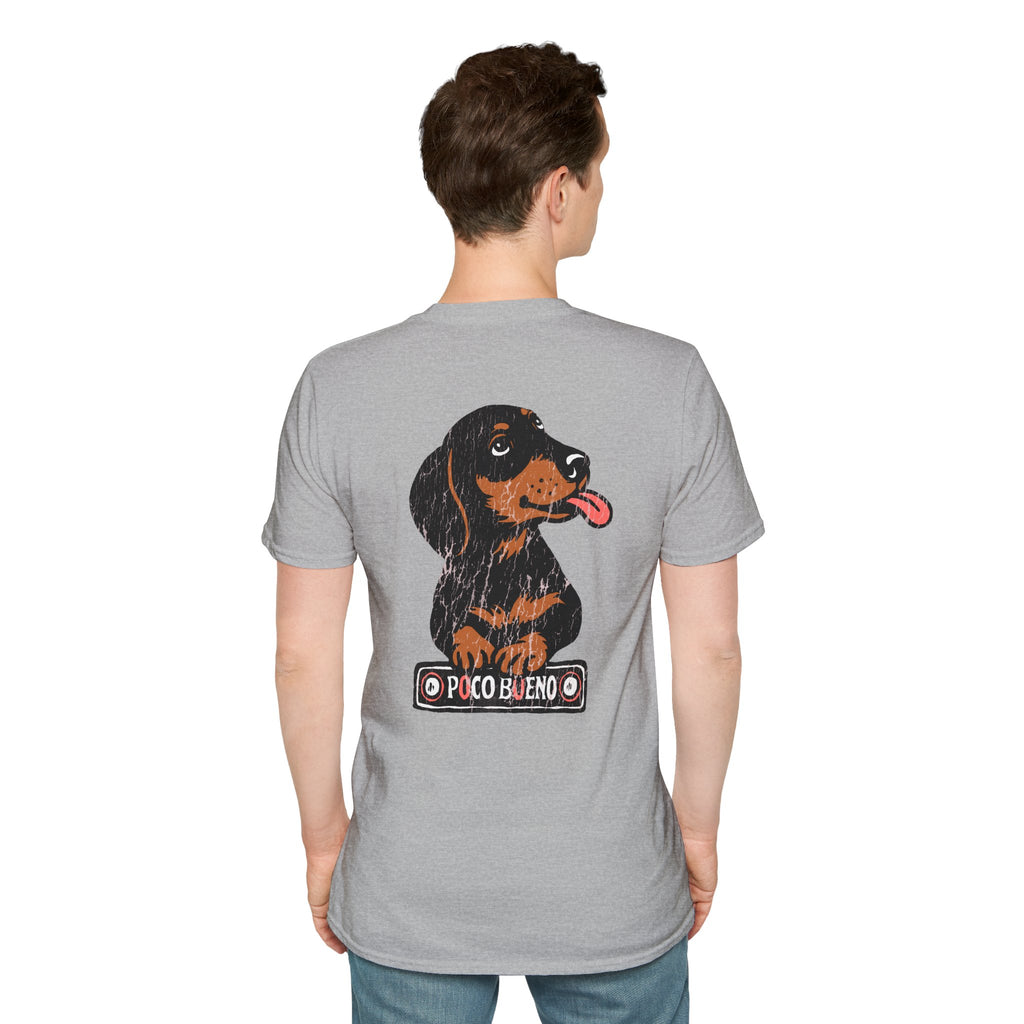 Waylon The Dachshund Graphic T-Shirt — 'Poco Bueno' Cute Dog Vintage Tee