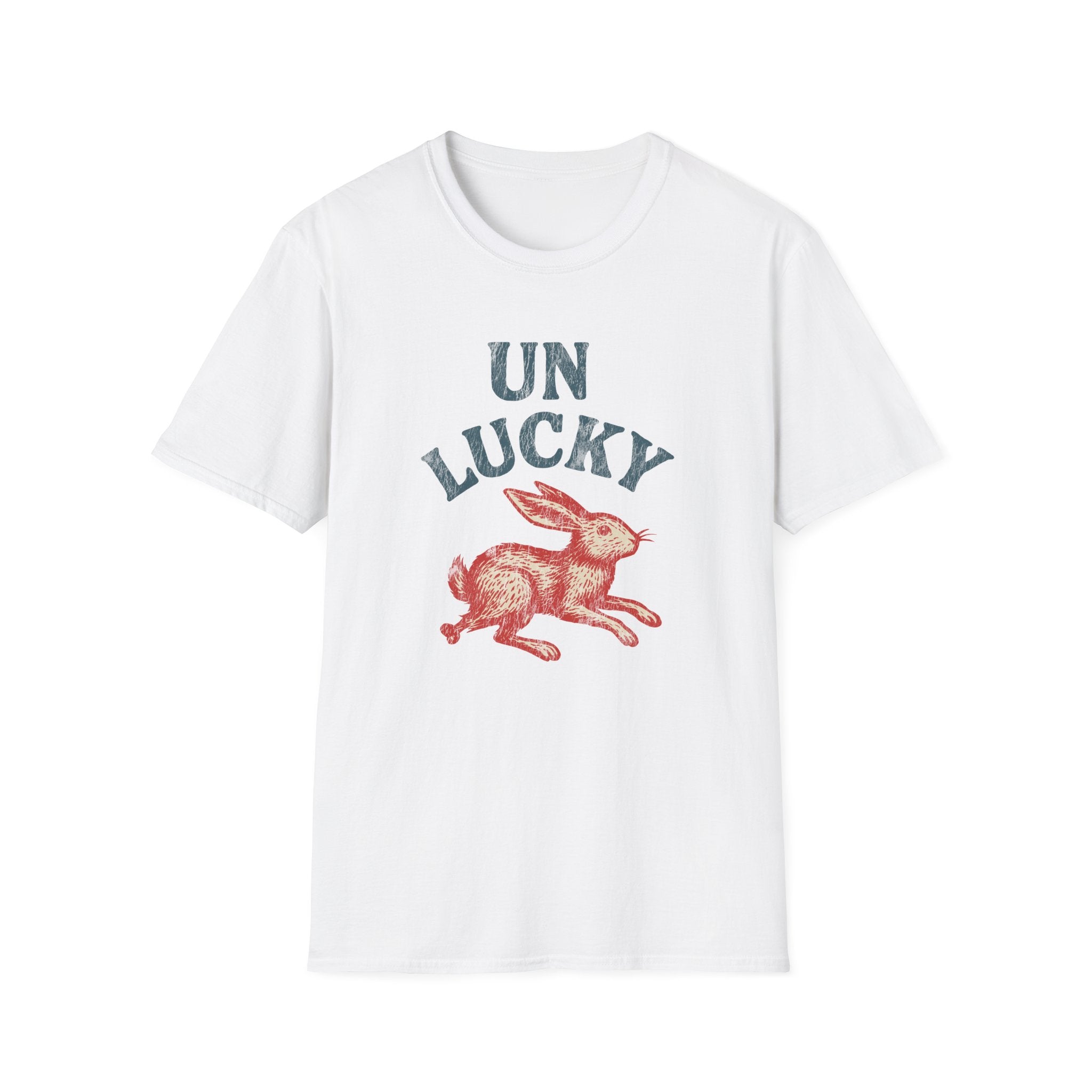 "Unlucky" Vintage Rabbit Graphic T-Shirt