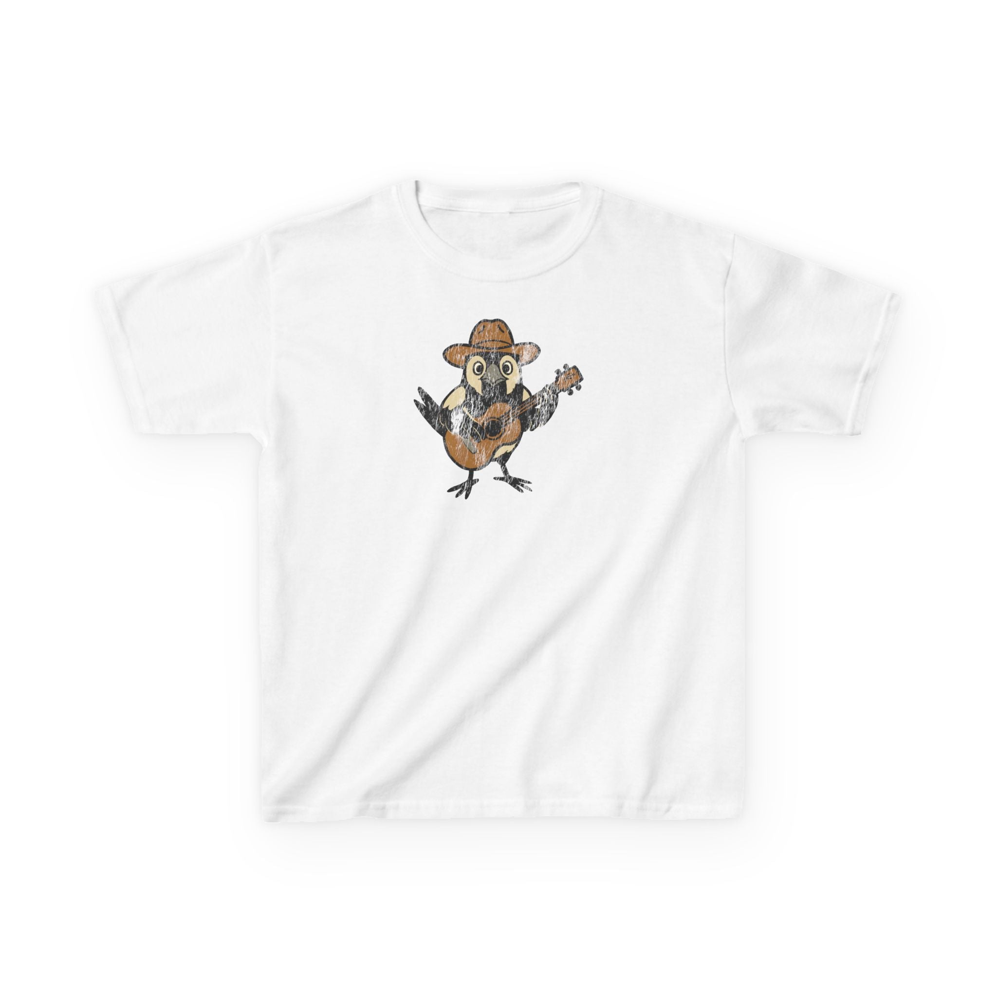 Kids Cowpoke T‑Shirt — Cute Country Songbird Graphic Tee for Children