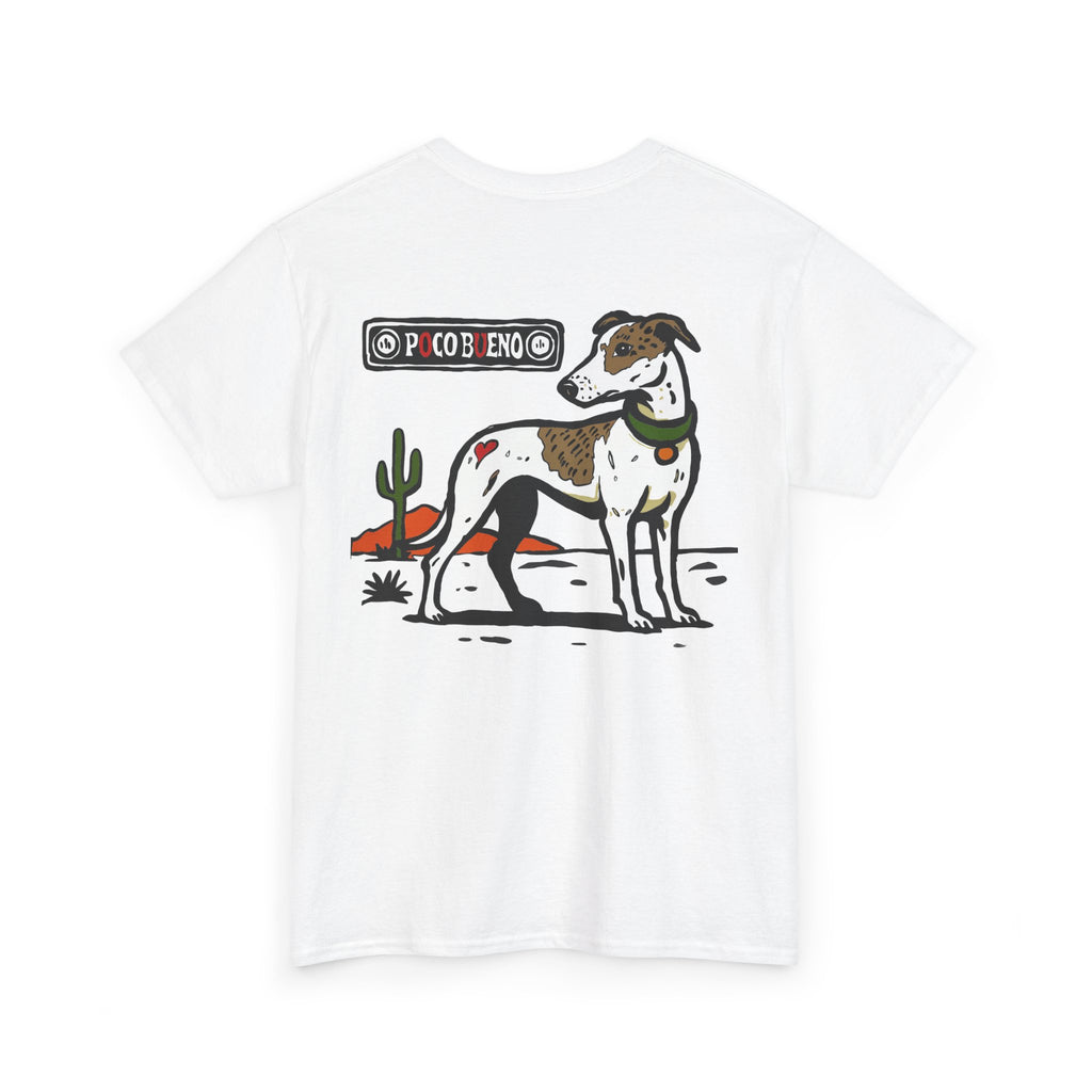 Fox The Greyhound Desert Graphic Tee — Dog Illustration T-Shirt