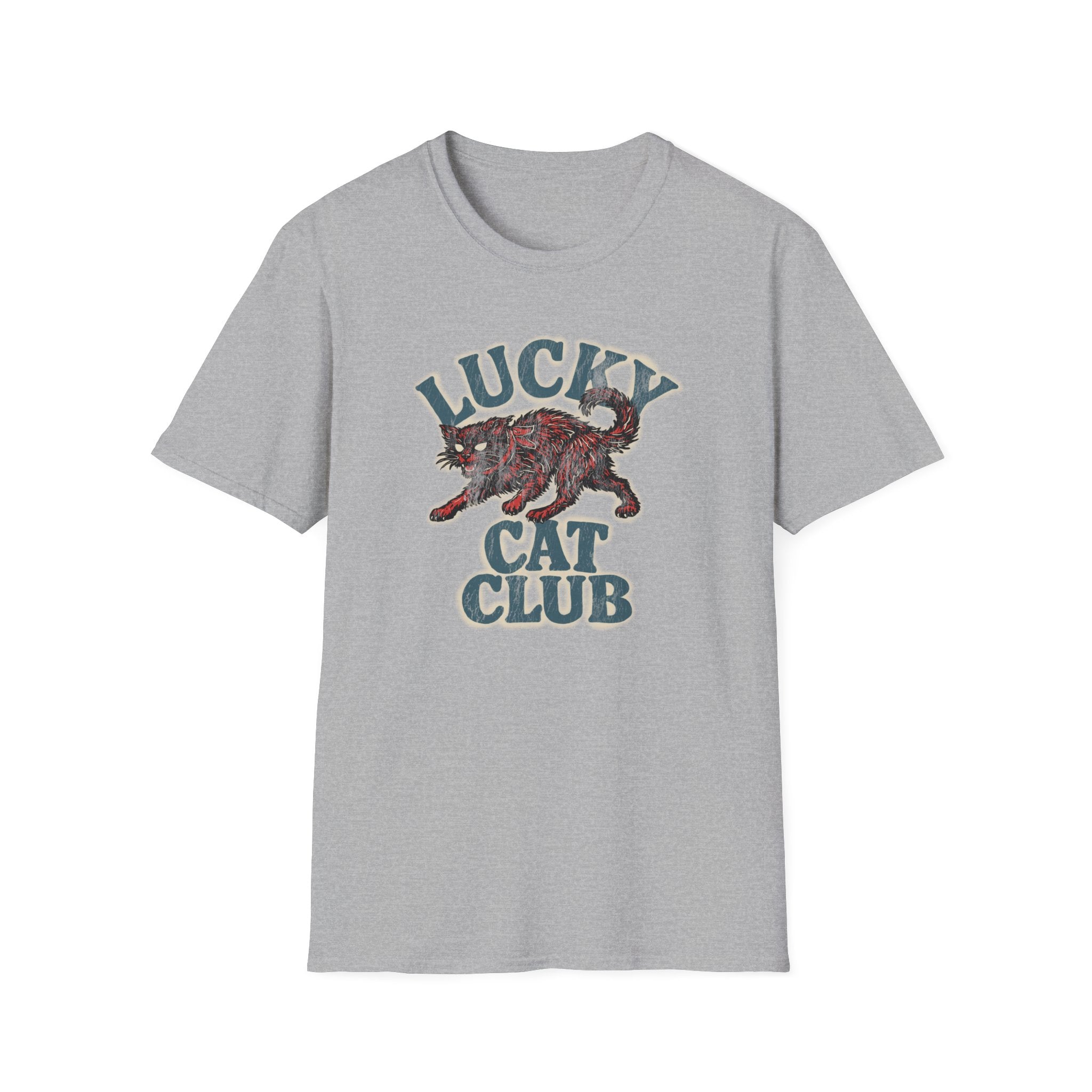 Lucky Cat Club T-Shirt — Vintage Lucky Cat Graphic Tee