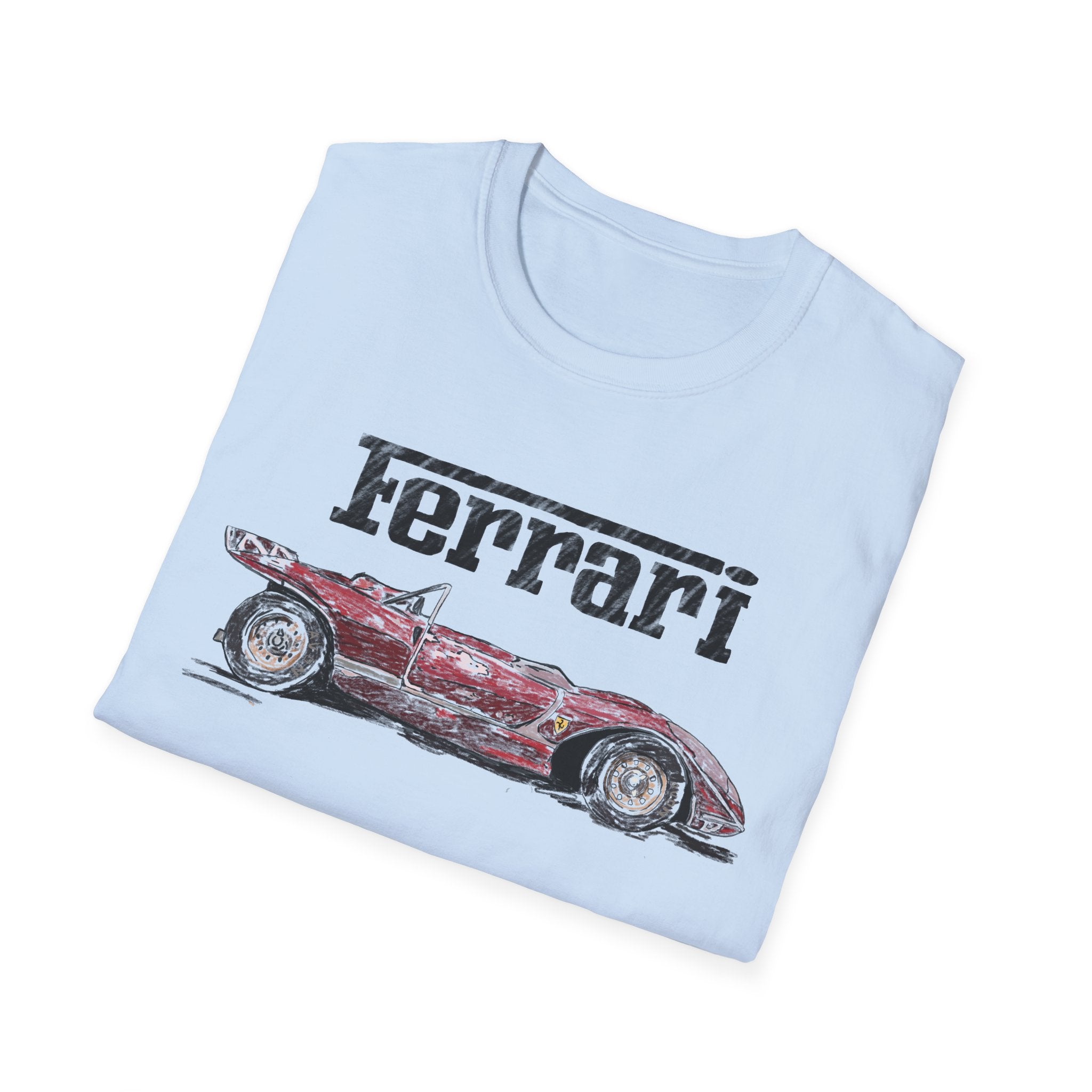 Ferrari Vintage Sketch Graphic T-Shirt