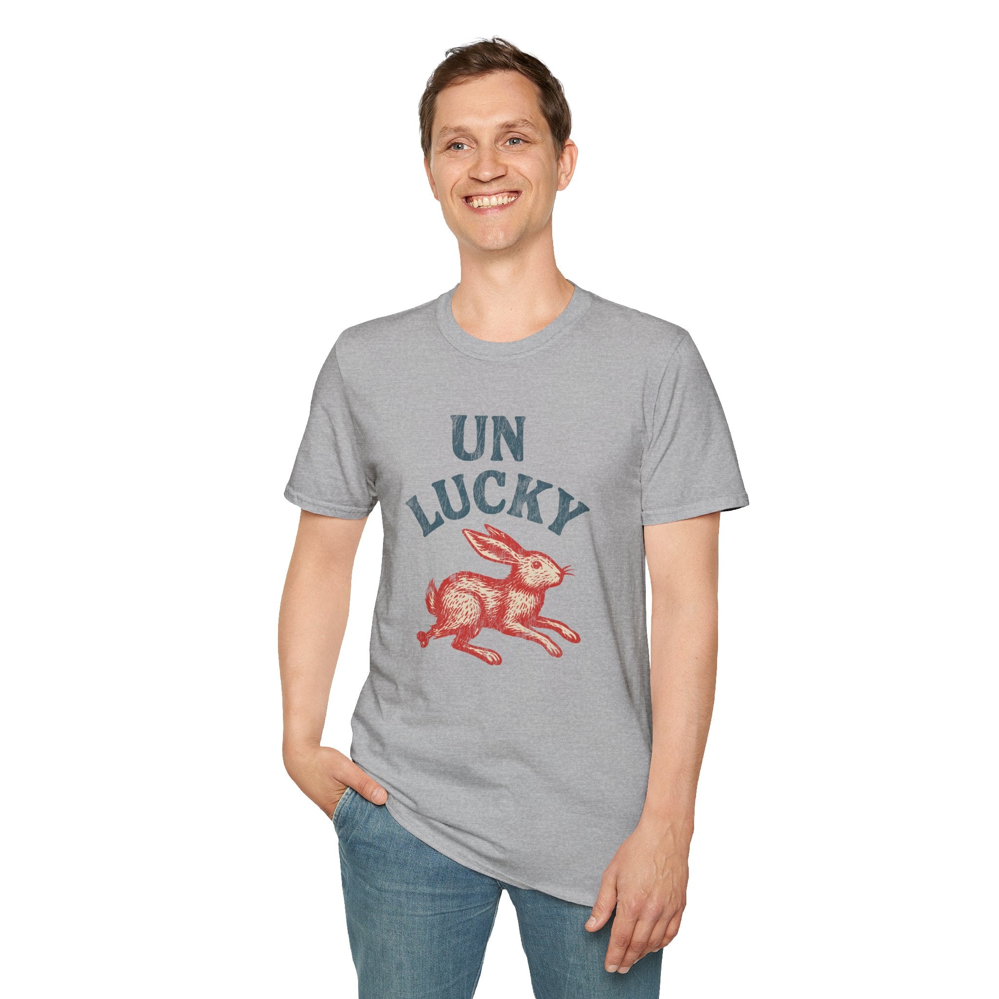 "Unlucky" Vintage Rabbit Graphic T-Shirt