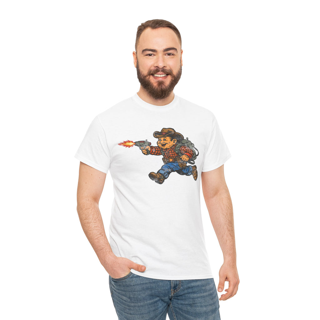 Poco Pete The Space Cowboy T‑Shirt — Retro Western Heavy Cotton Tee