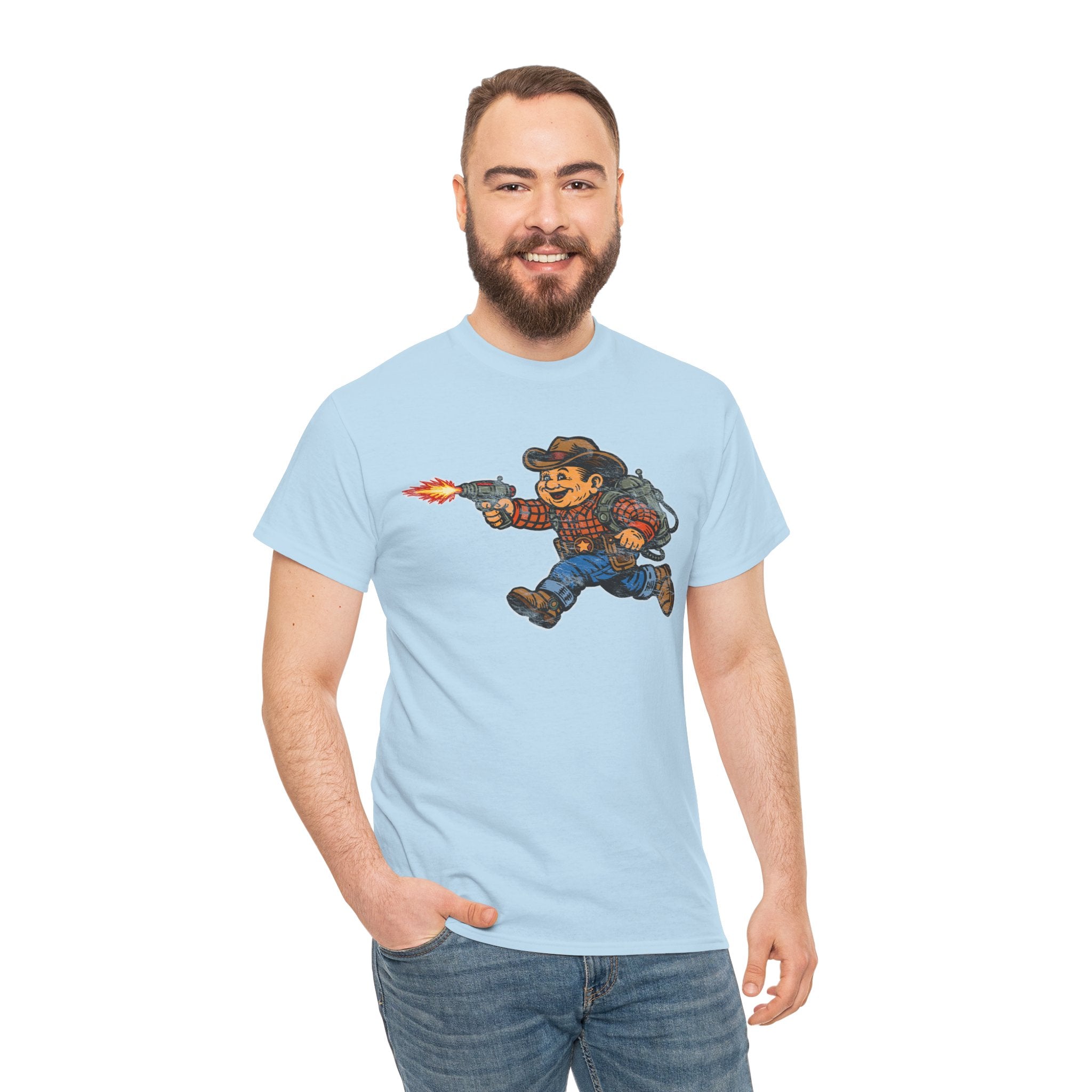 Poco Pete The Space Cowboy T‑Shirt — Retro Western Heavy Cotton Tee