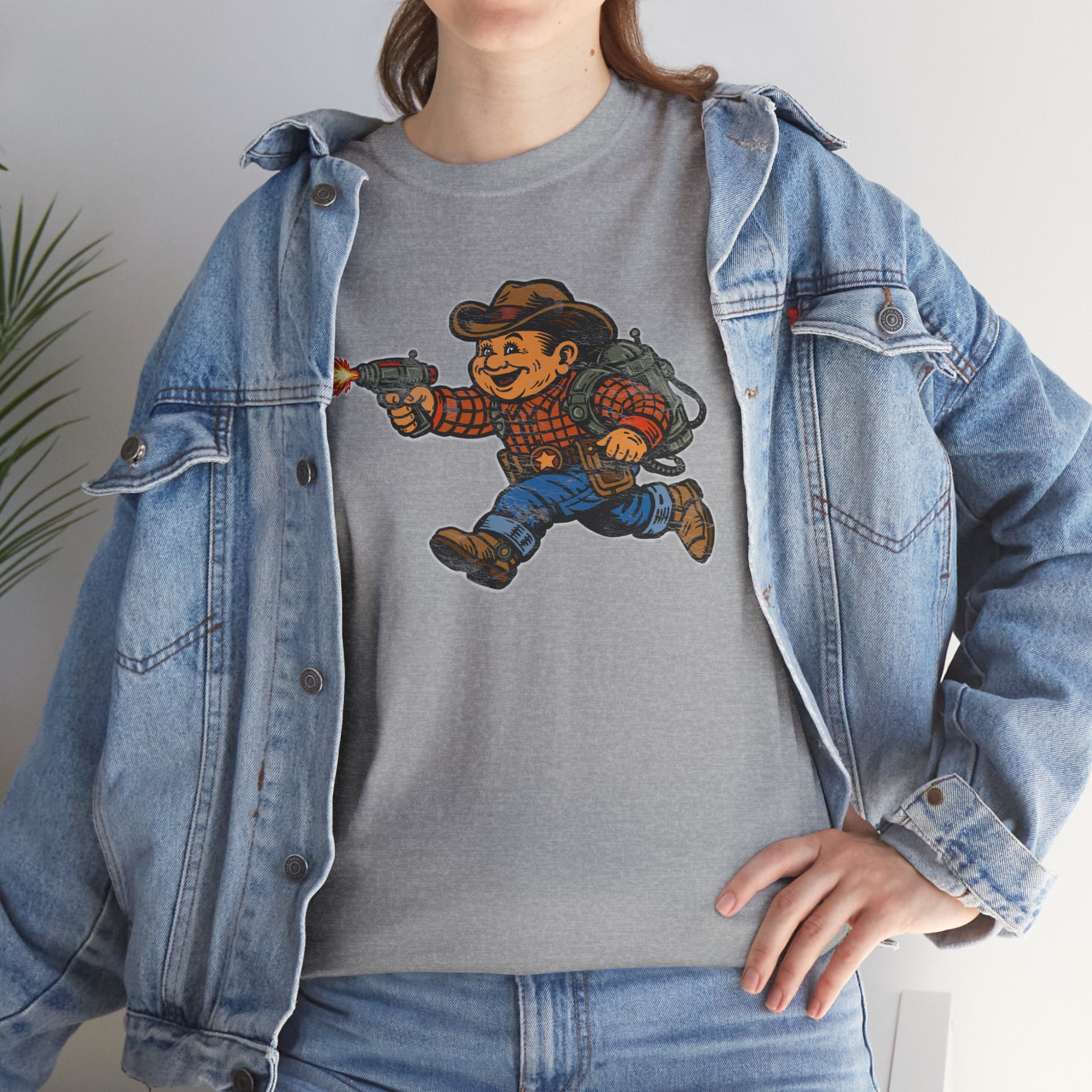 Poco Pete The Space Cowboy T‑Shirt — Retro Western Heavy Cotton Tee