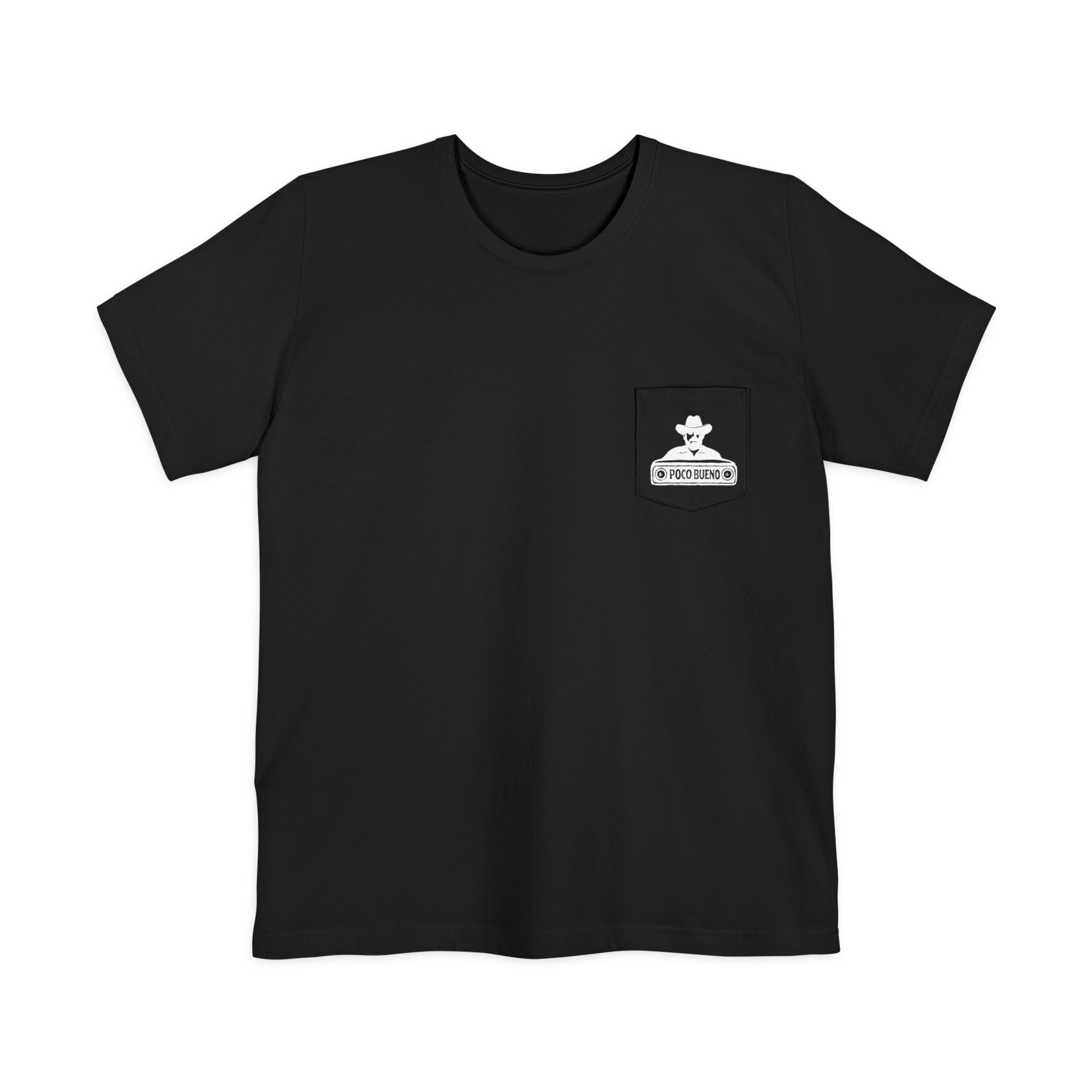Pocket T-Shirt with Lone Ranger Badge Graphic — Western Cowboy Pocket Tee