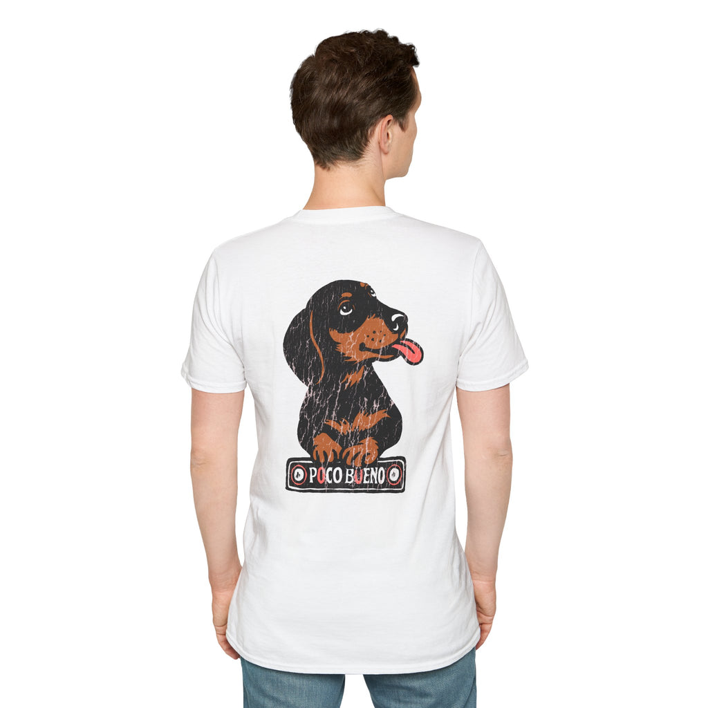 Waylon The Dachshund Graphic T-Shirt — 'Poco Bueno' Cute Dog Vintage Tee