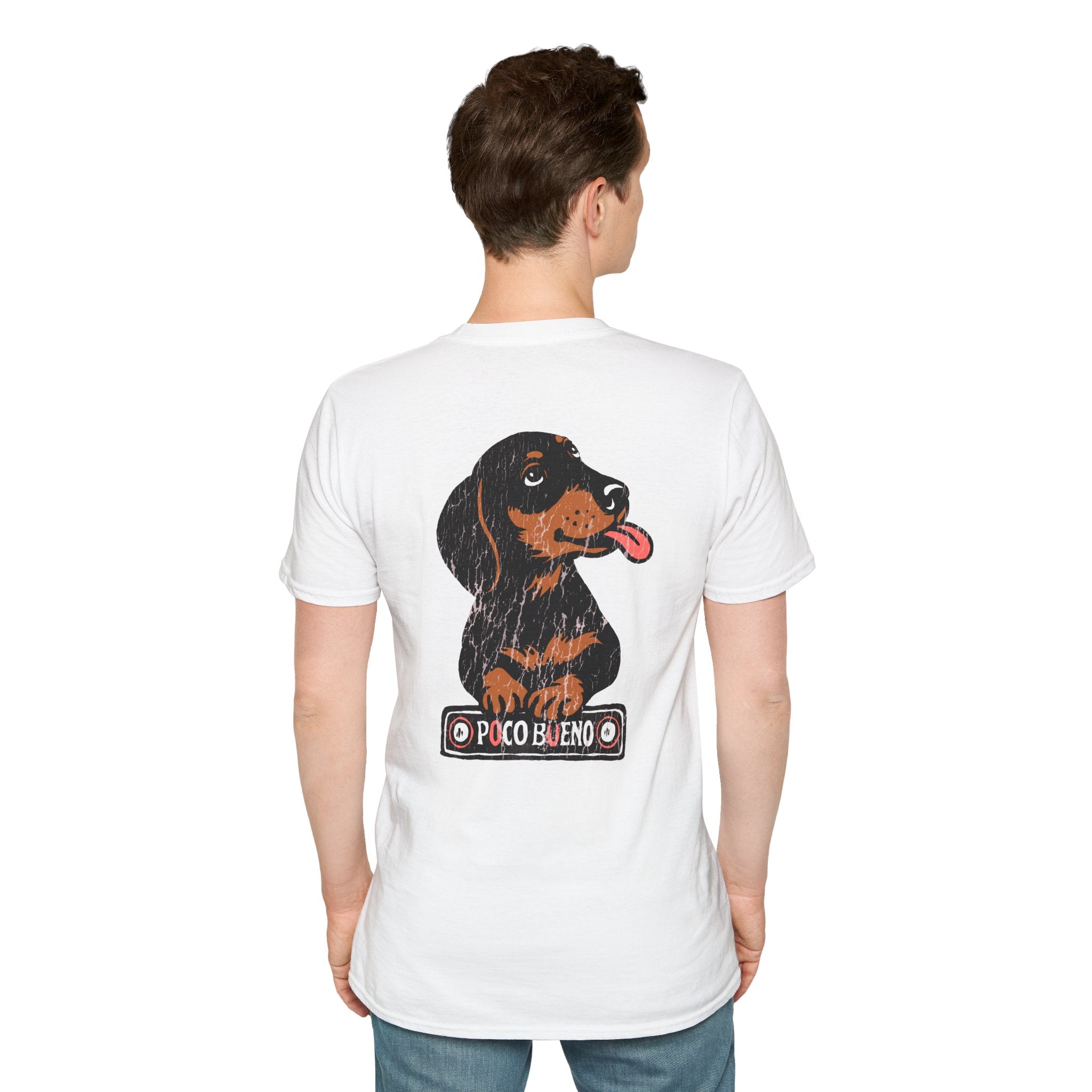 Waylon The Dachshund Graphic T-Shirt — 'Poco Bueno' Cute Dog Vintage Tee