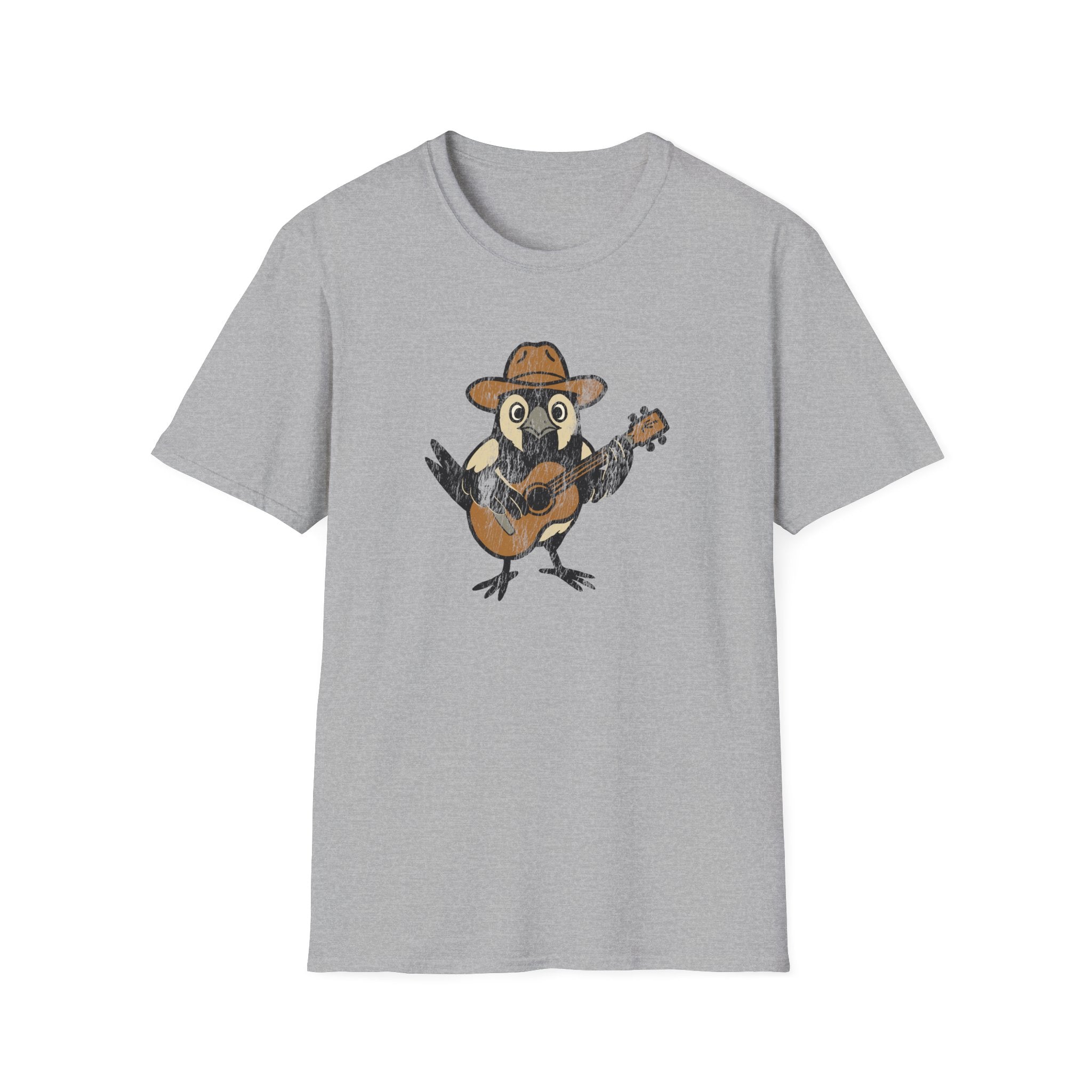 Cowpoke T-Shirt — Cute Cowboy Magpie Playing Guitar Tee