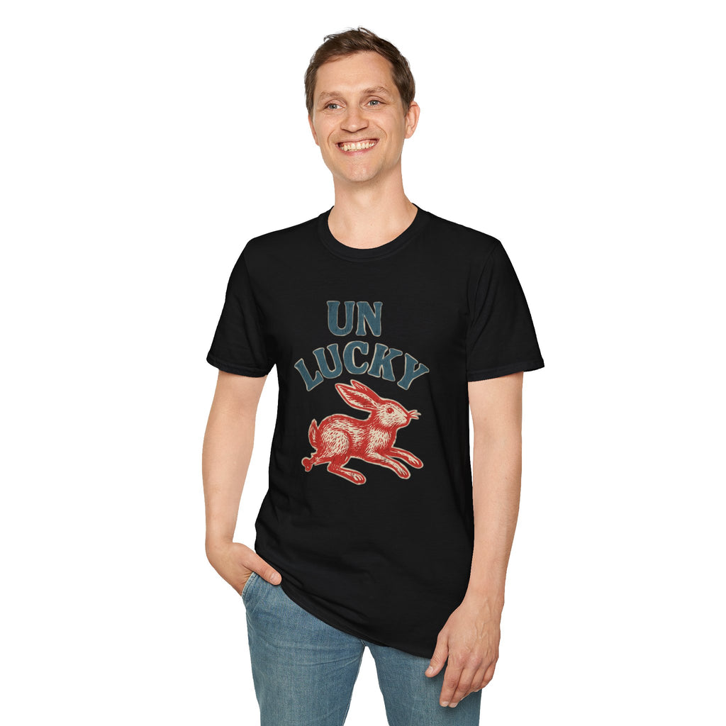 "Unlucky" Vintage Rabbit Graphic T-Shirt