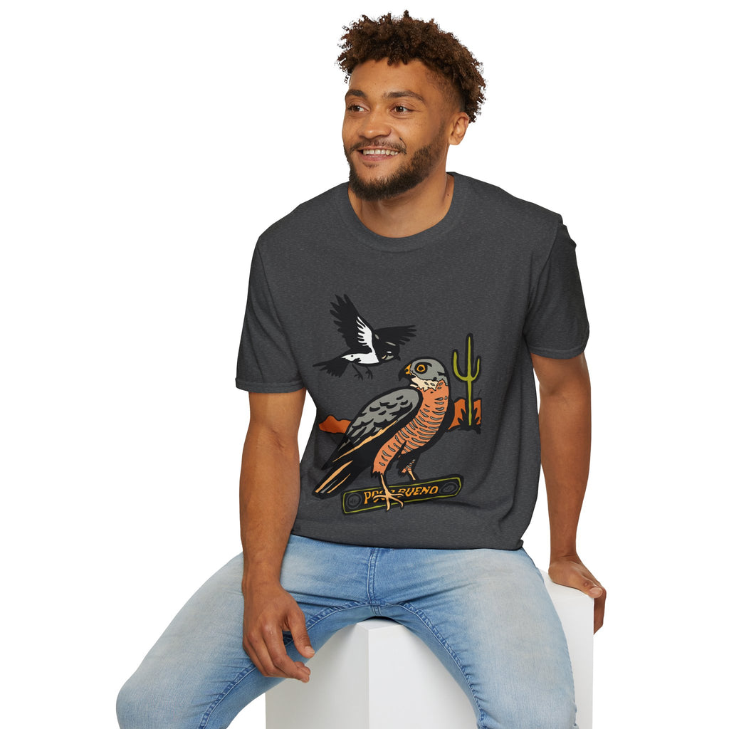 Desert Hawk Tee — 'Poco Bueno' Bird Graphic T-Shirt