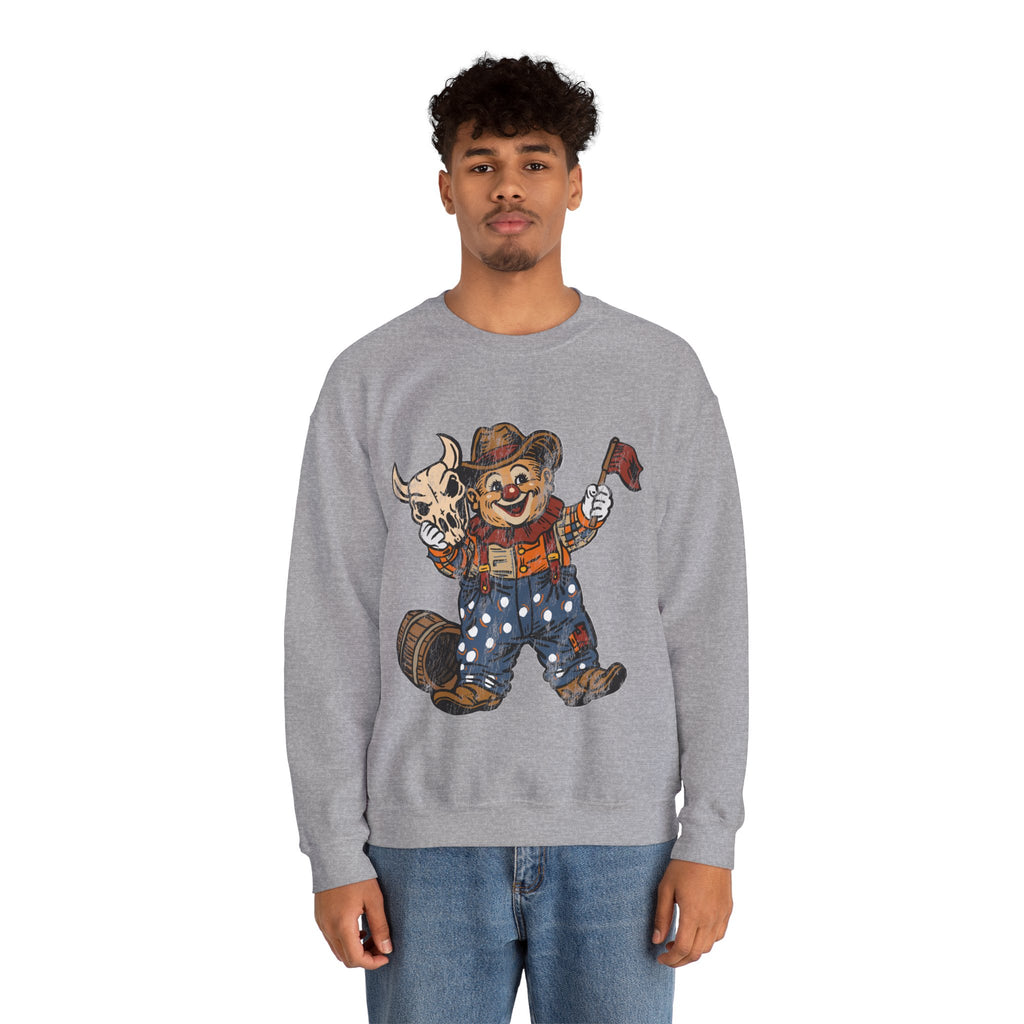 Poco Pete "Just a Clown" Pullover — Retro Western Crewneck Sweatshirt