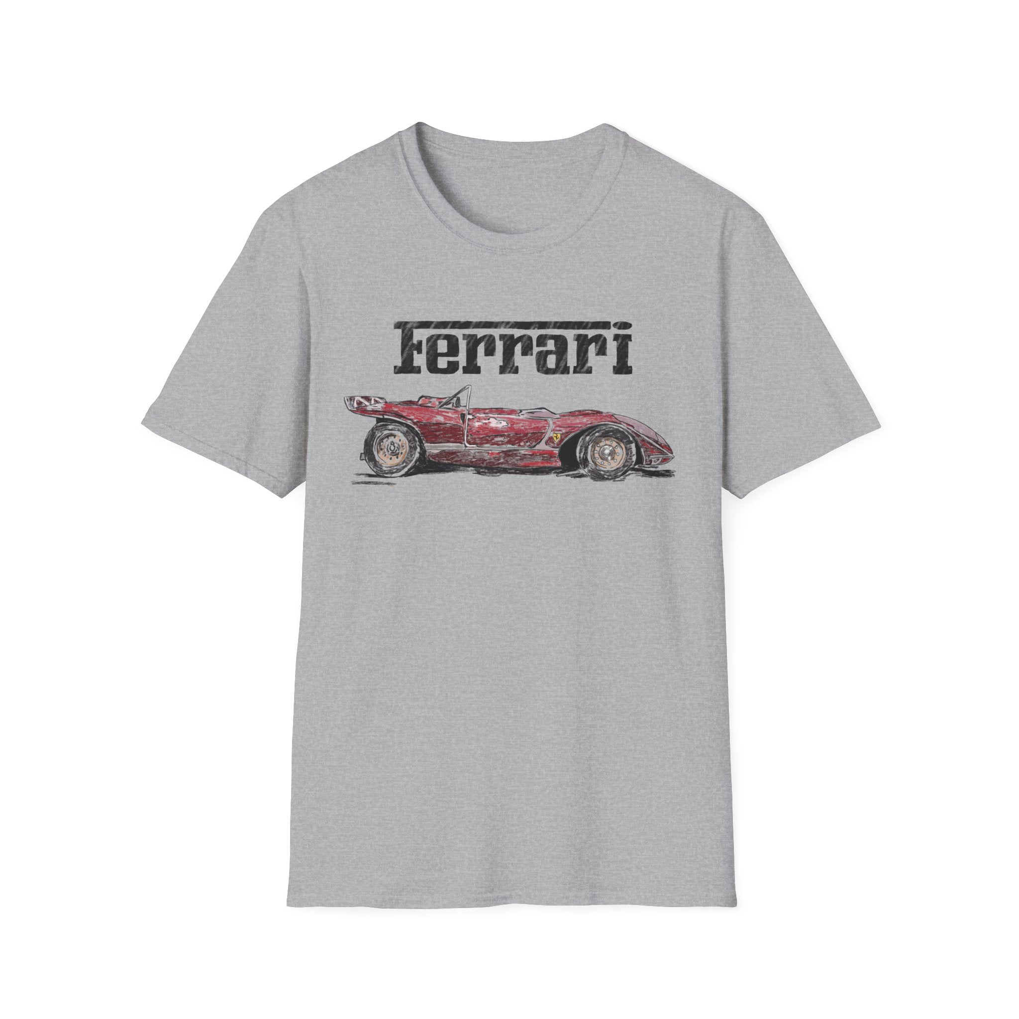 Ferrari Vintage Sketch Graphic T-Shirt