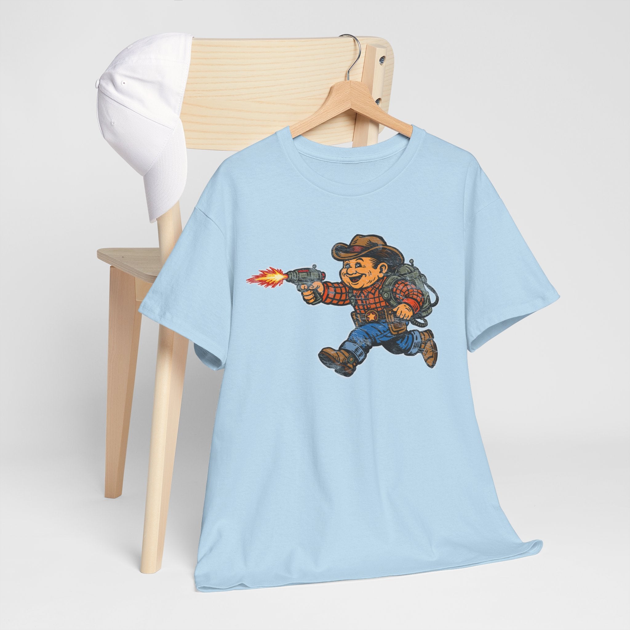 Poco Pete The Space Cowboy T‑Shirt — Retro Western Heavy Cotton Tee
