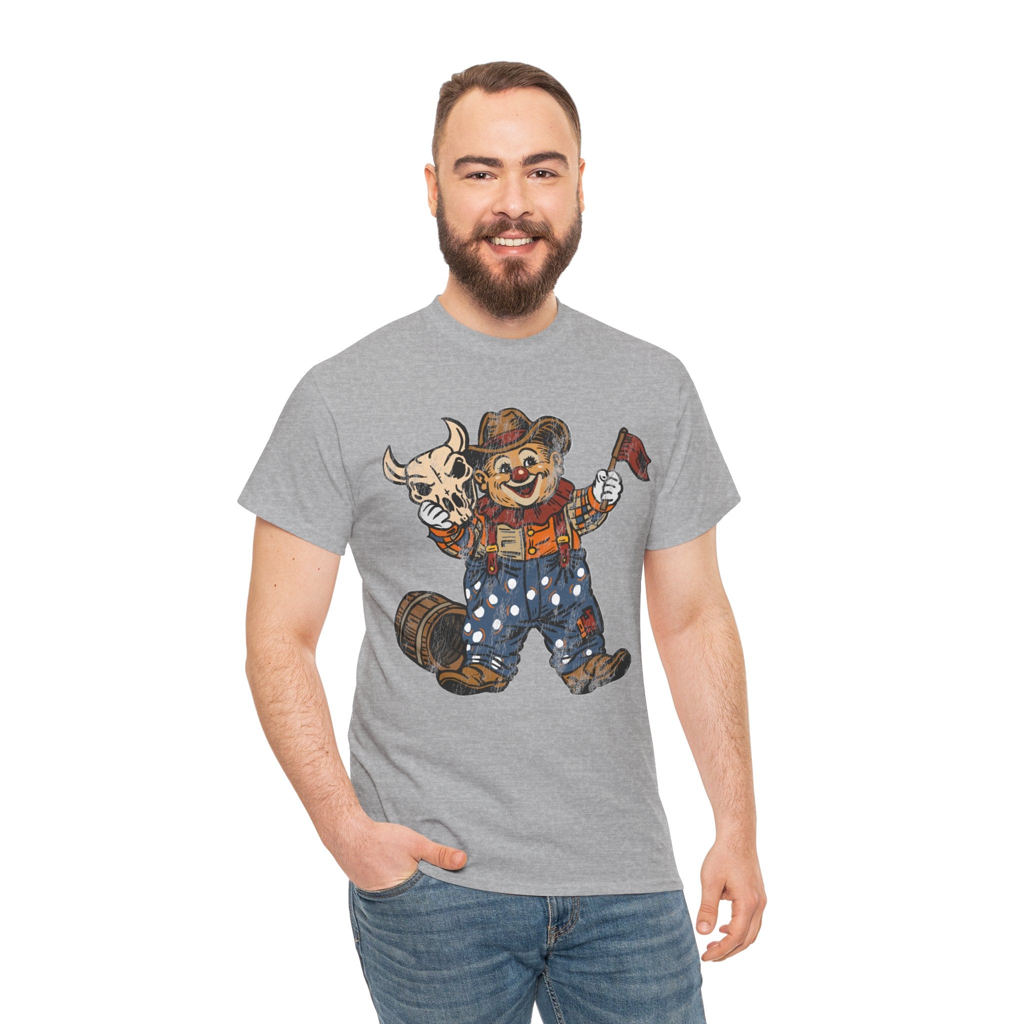 Poco Pete "Just a Clown" T‑Shirt — Retro Western Heavy Cotton Tee