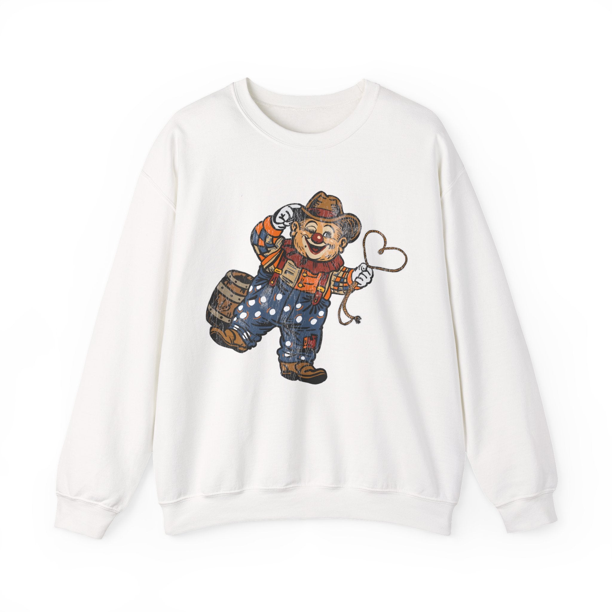 Poco Pete The Cowboy of Love Pullover — Retro Western Crewneck Sweatshirt