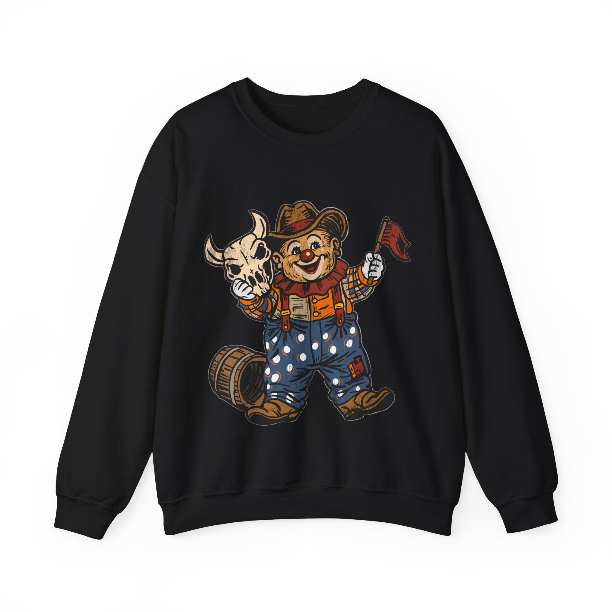 Poco Pete "Just a Clown" Pullover — Retro Western Crewneck Sweatshirt