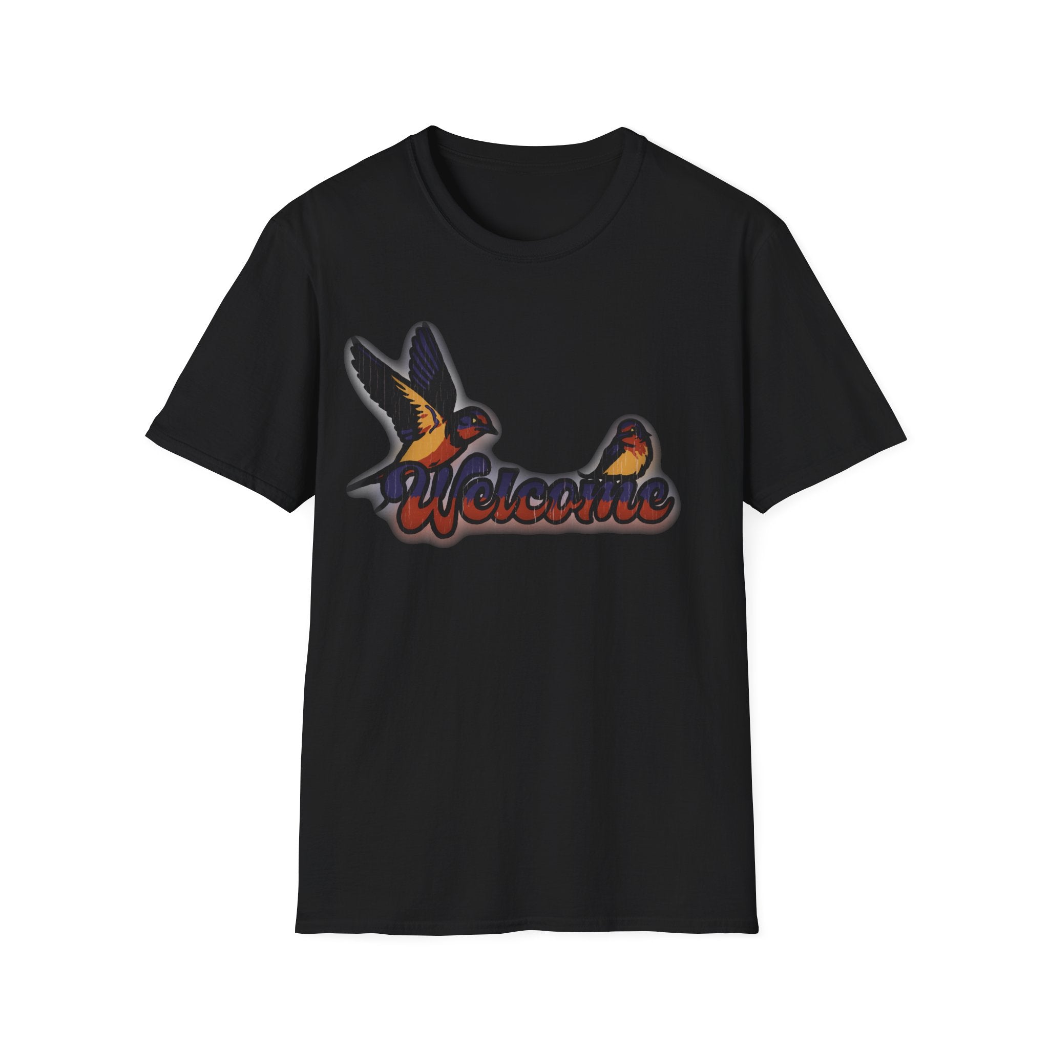 Welcome Swallow T-Shirt — Retro Bird Graphic Tee