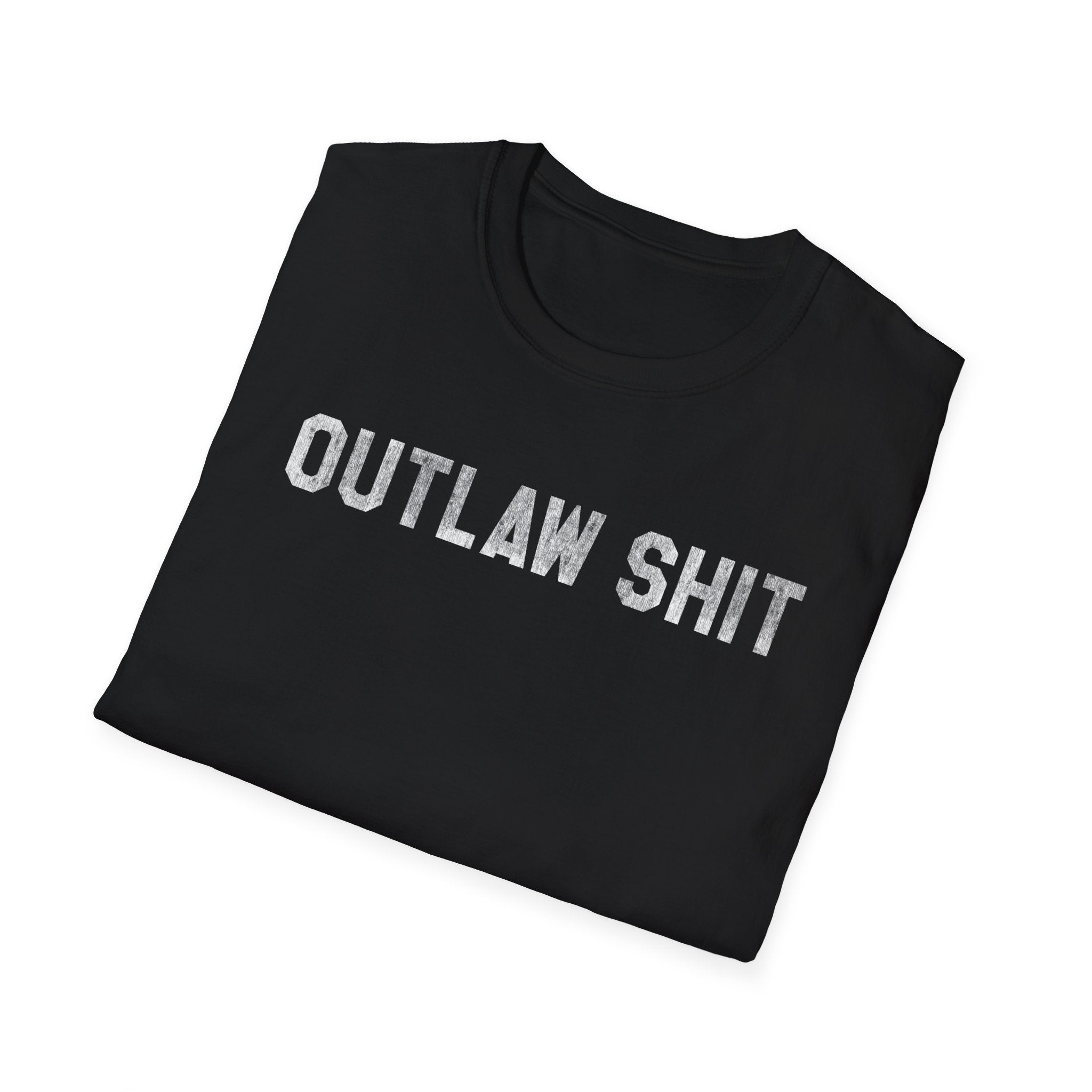Outlaw Shit Graphic T-Shirt — Bold Western Attitude Tee