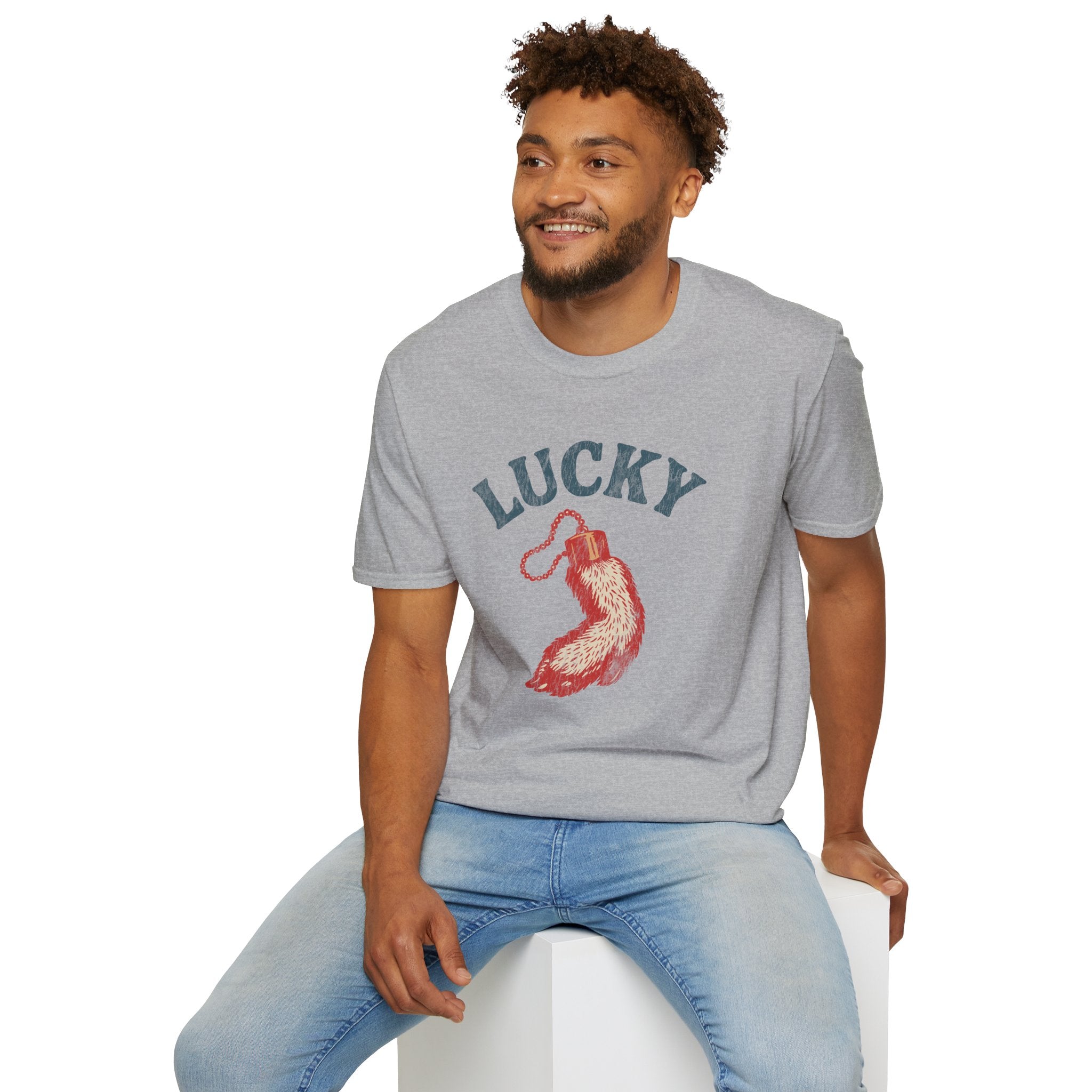 "Lucky" Vintage Rabbit Graphic T-Shirt