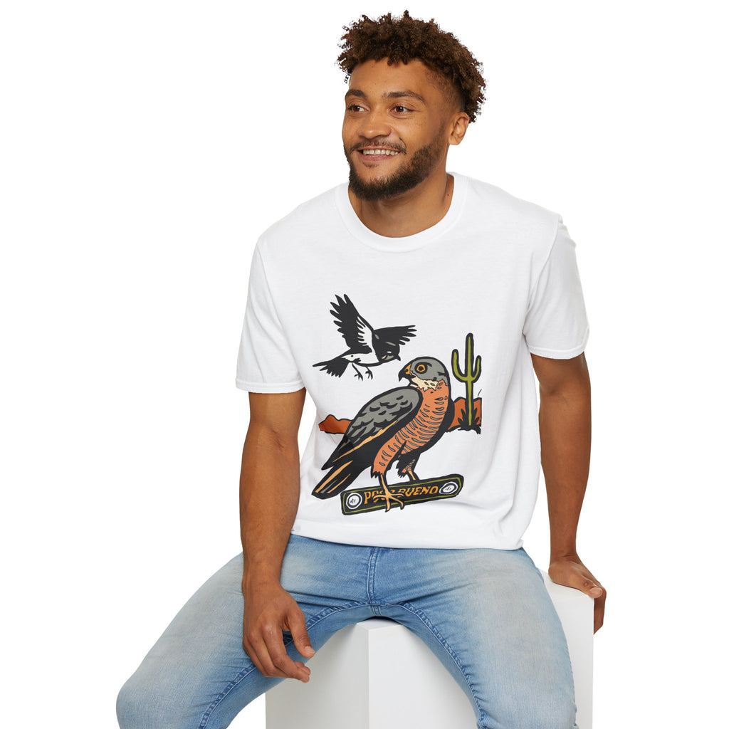 Desert Hawk Tee — 'Poco Bueno' Bird Graphic T-Shirt