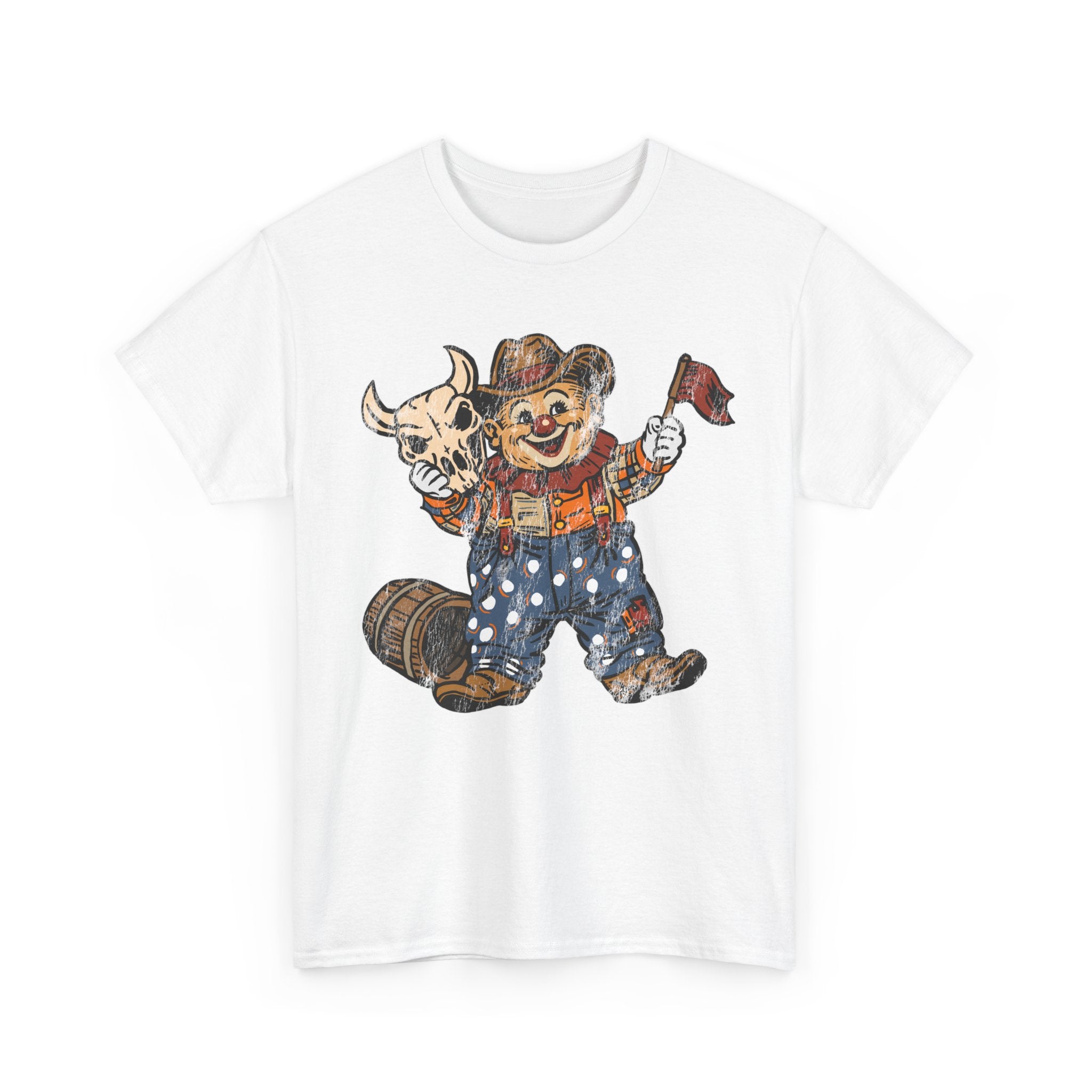 Poco Pete "Just a Clown" T‑Shirt — Retro Western Heavy Cotton Tee
