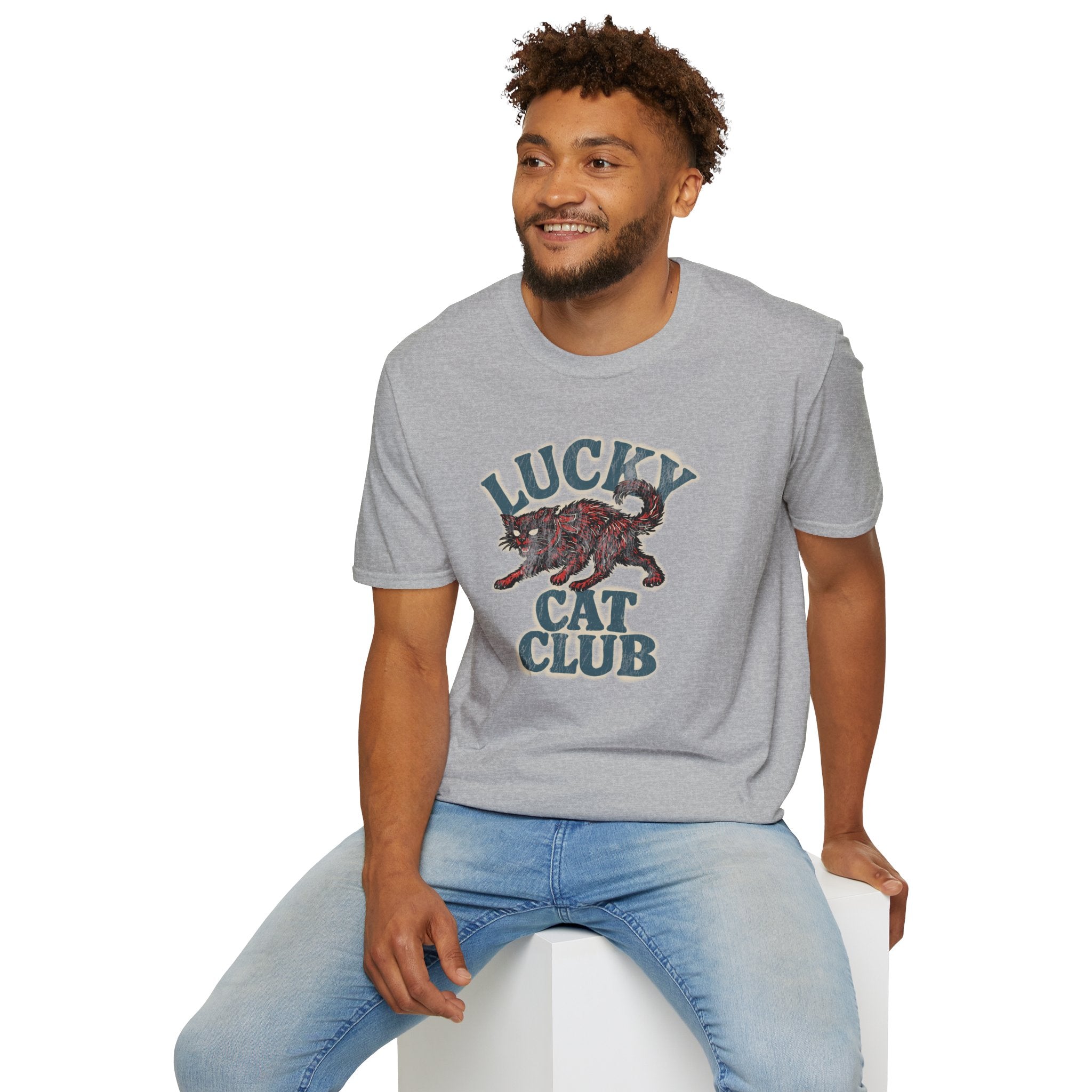 Lucky Cat Club T-Shirt — Vintage Lucky Cat Graphic Tee