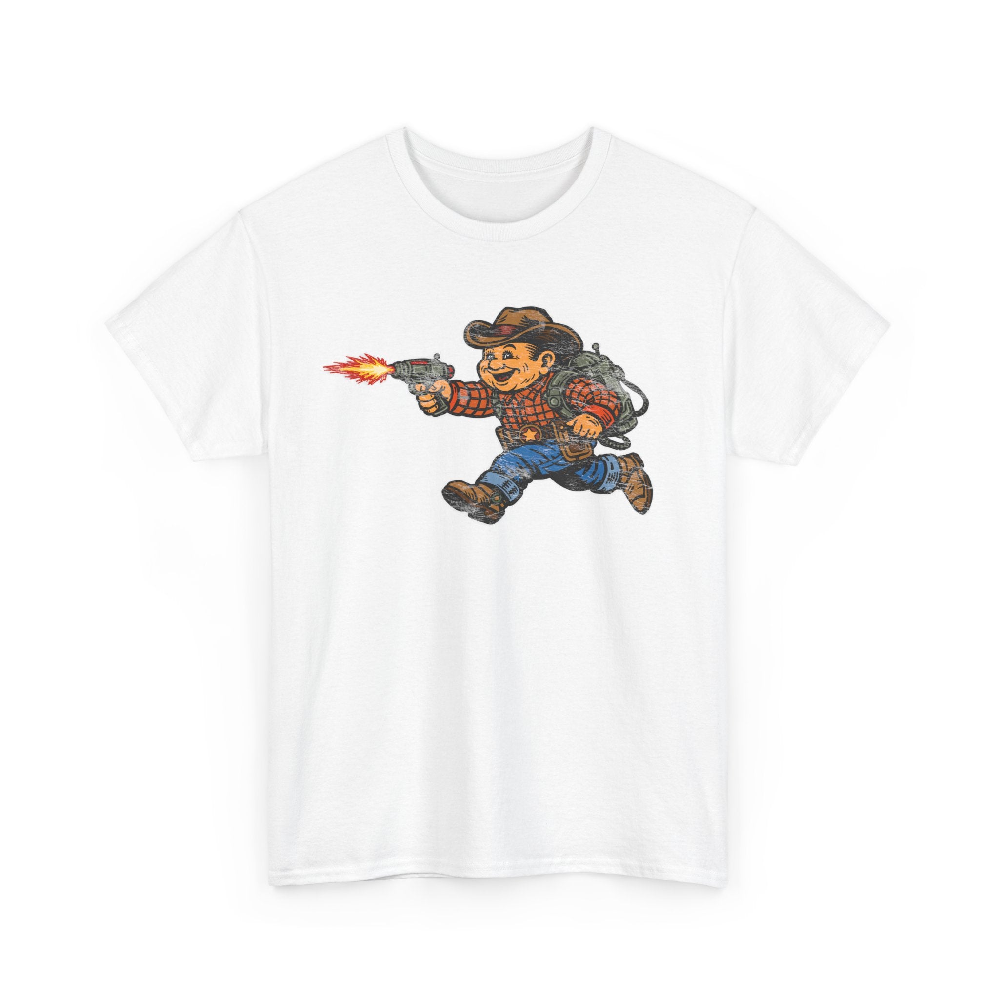 Poco Pete The Space Cowboy T‑Shirt — Retro Western Heavy Cotton Tee