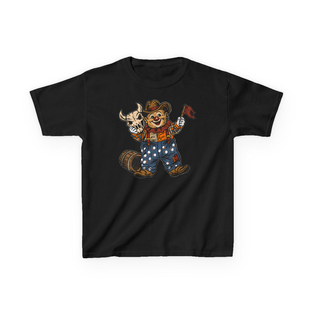 Poco Pete "Just a Clown" Kids Tee — Retro Western Heavy Cotton Tshirt