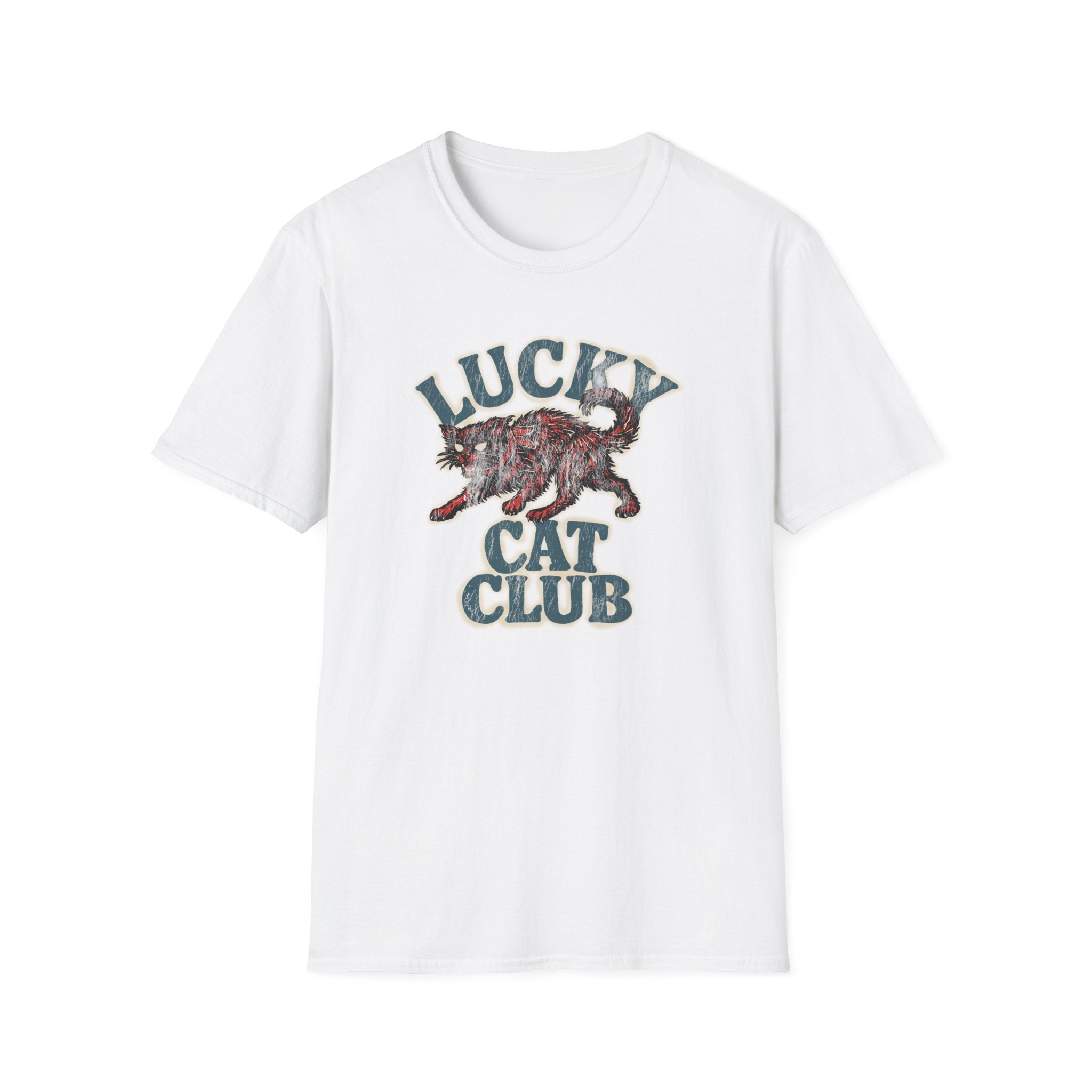 Lucky Cat Club T-Shirt — Vintage Lucky Cat Graphic Tee