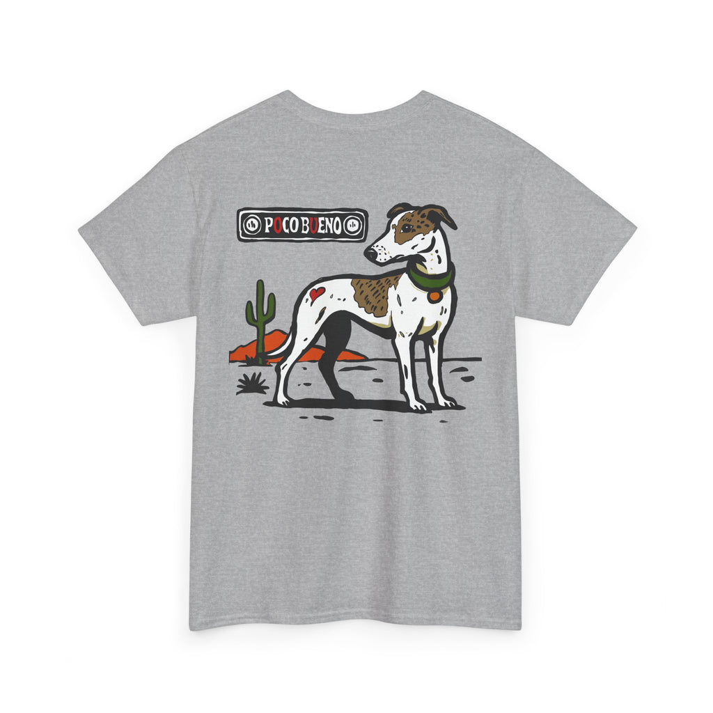 Fox The Greyhound Desert Graphic Tee — Dog Illustration T-Shirt