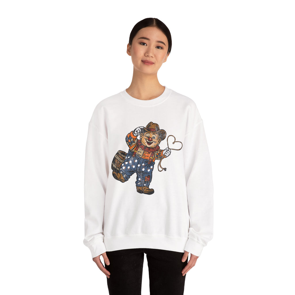 Poco Pete The Cowboy of Love Pullover — Retro Western Crewneck Sweatshirt