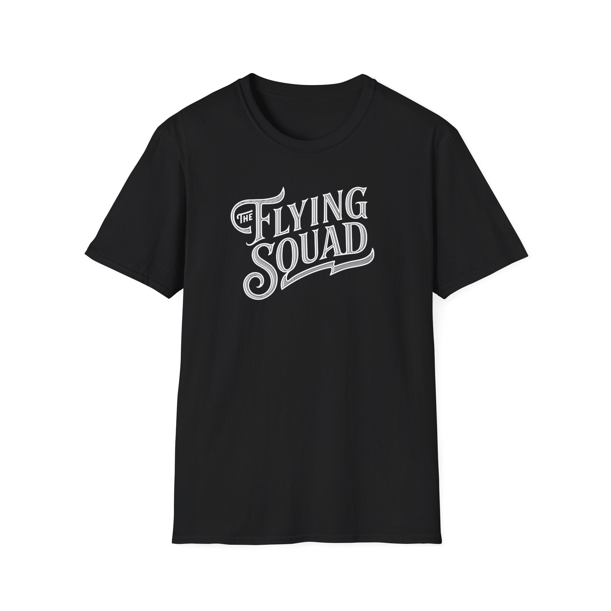 Flying Squad Tee — Retro Script Graphic T-Shirt | Band Merch Australia