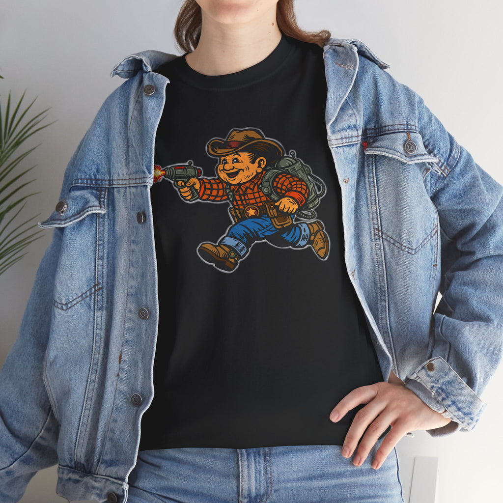 Poco Pete The Space Cowboy T‑Shirt — Retro Western Heavy Cotton Tee